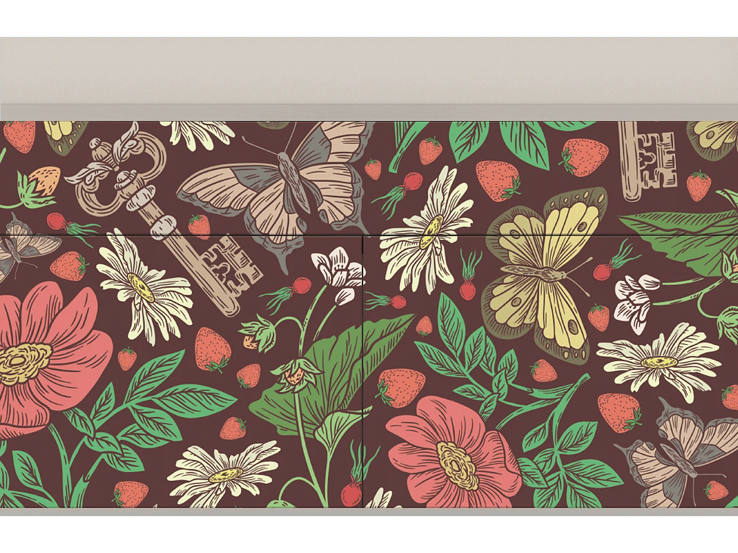 Buffet - 115x85x48 cm - BS4 - Alice in Wonderland, Sable