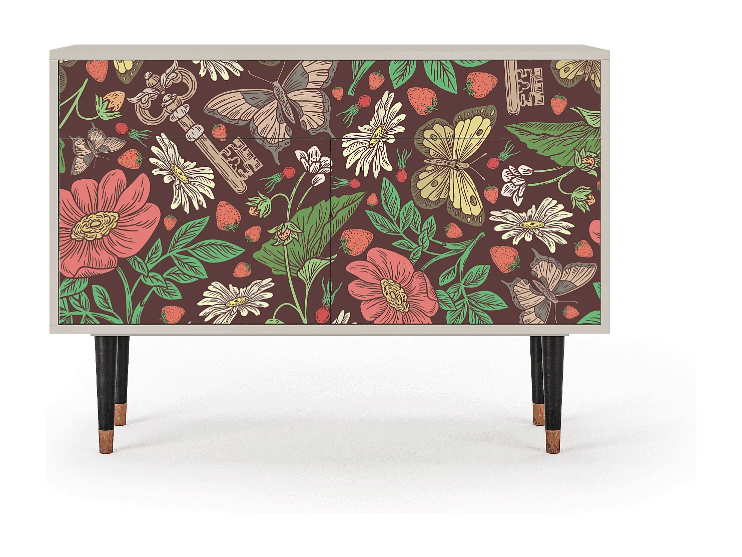 Credenza - 115x85x48 cm - BS4 - Alice in Wonderland, Sabbia