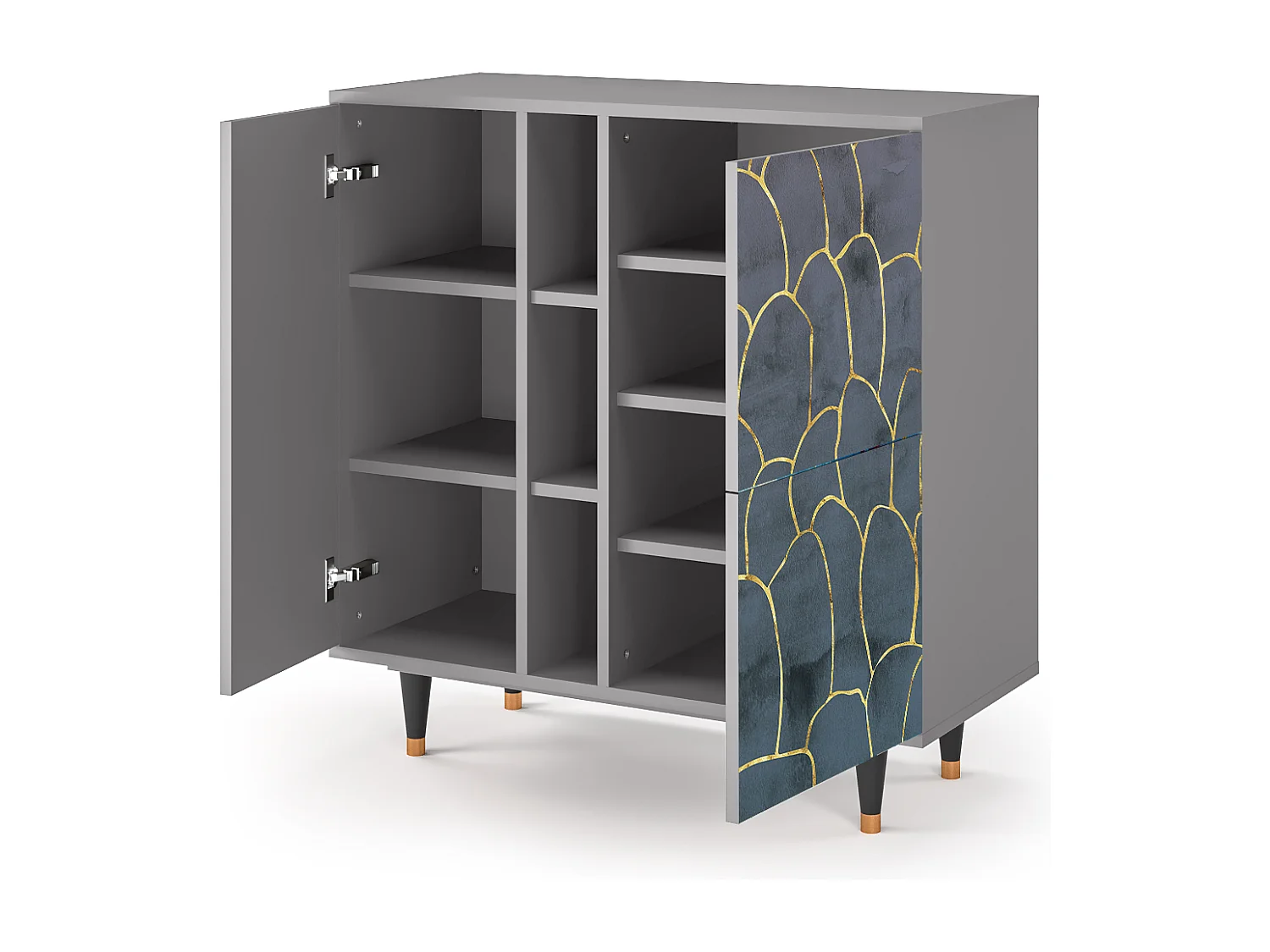 Buffet - 94х96х41 cm - BS5 - Blue Lagoon, Gris