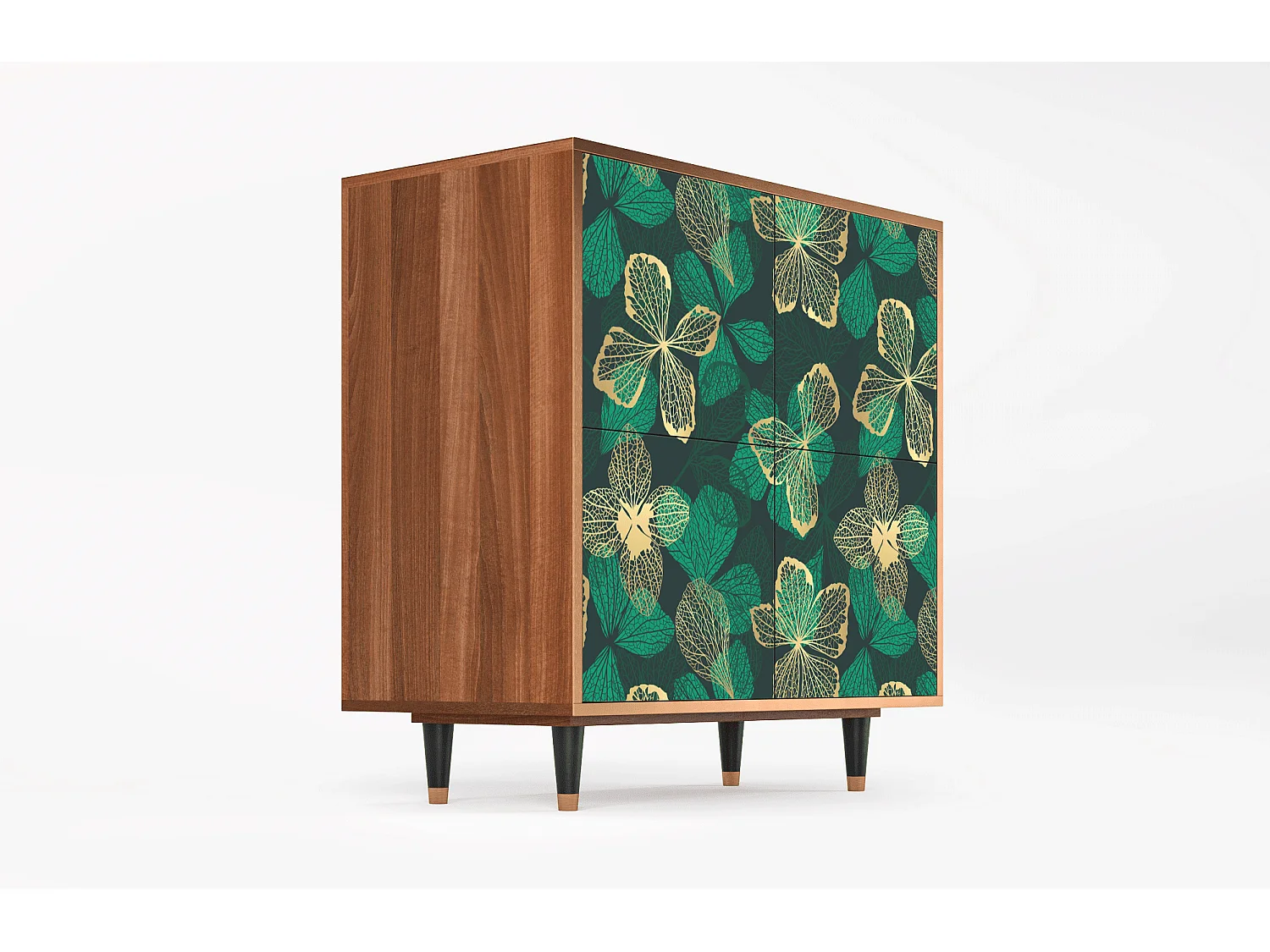 Aparador - 94x96x48 cm - BS3 - Green Flower, Nogueira