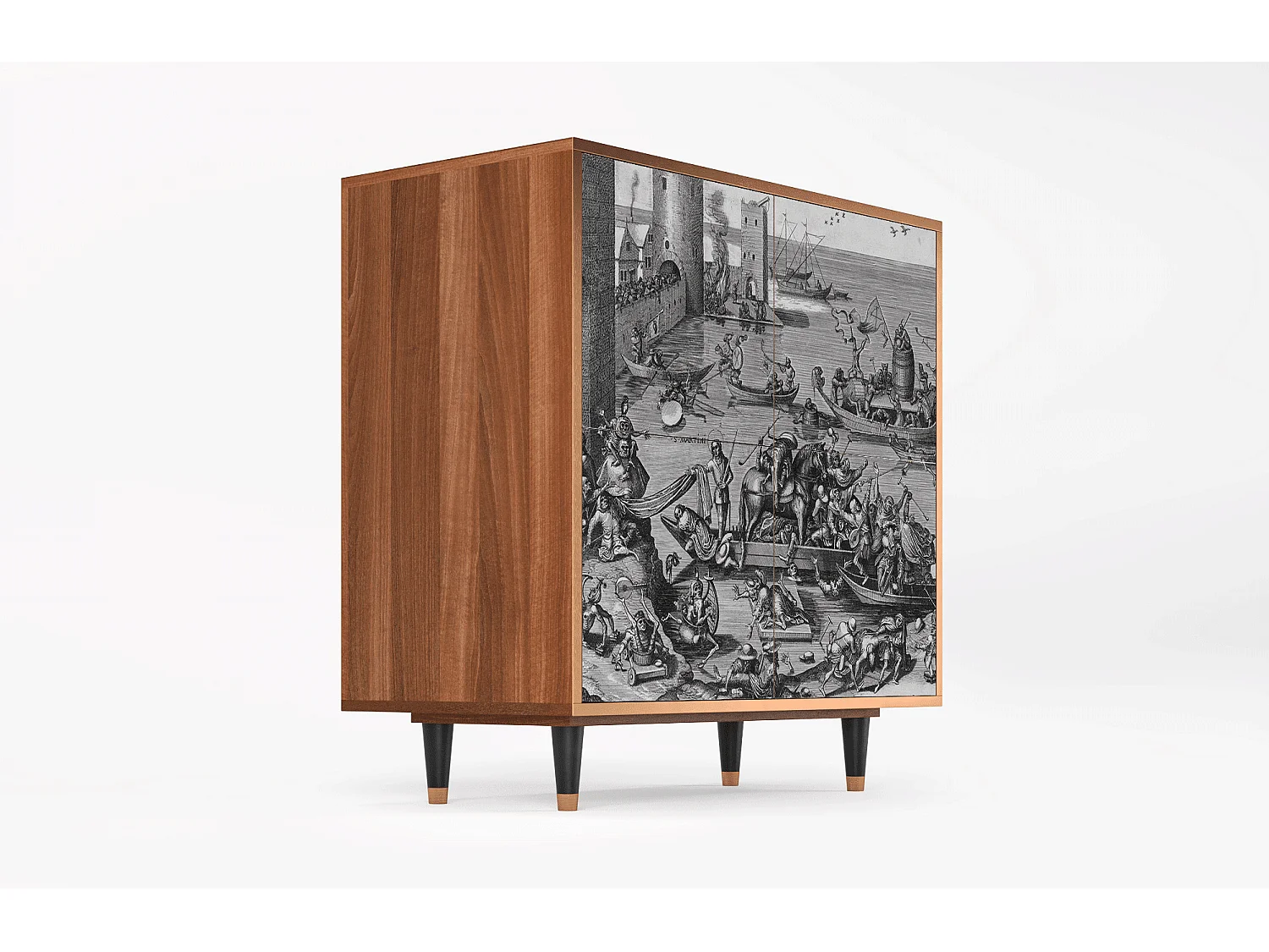 Kredens - 94x96x48 cm - BS3 - Saint Martin, Orzech