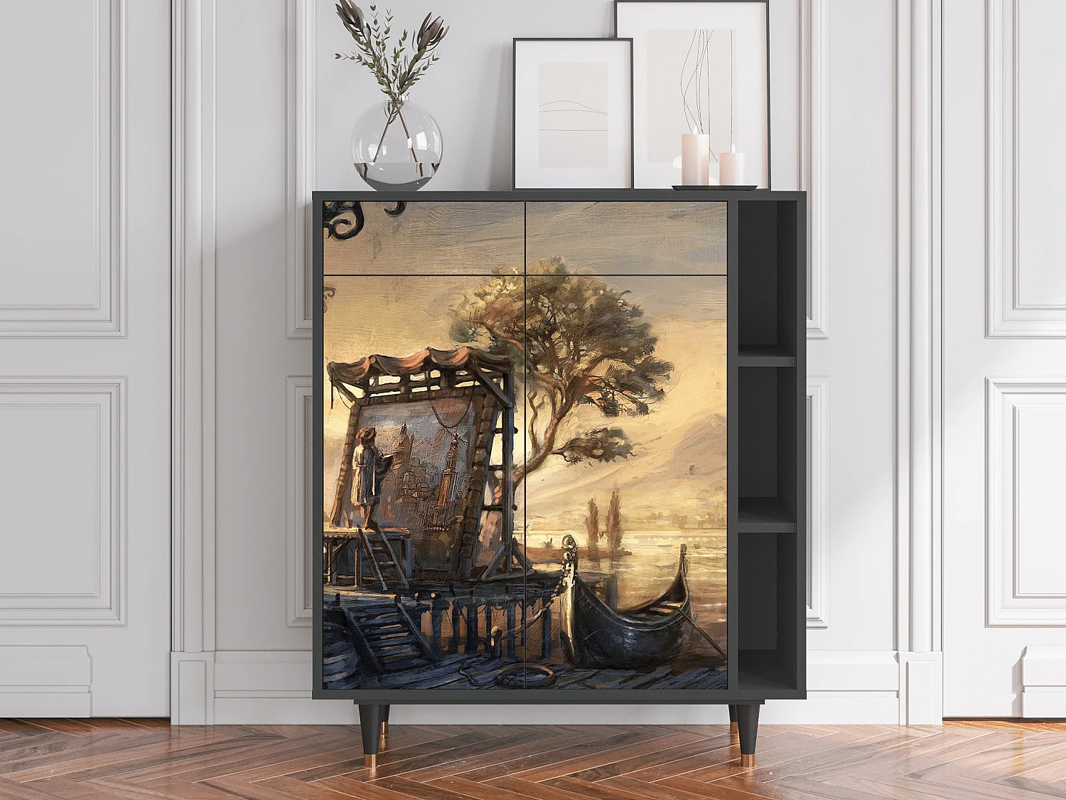 Buffet - 96х110х41 cm - BS6 - Venice, Anthracite