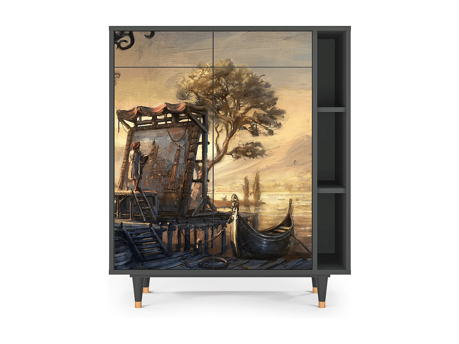 Buffet - 96х110х41 cm - BS6 - Venice, Anthracite