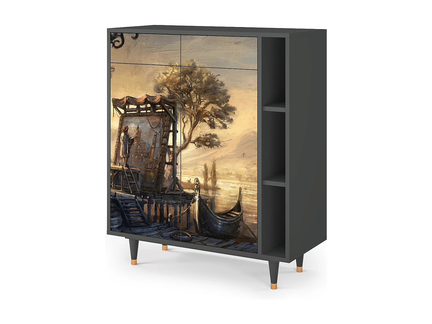 Buffet - 96х110х41 cm - BS6 - Venice, Anthracite