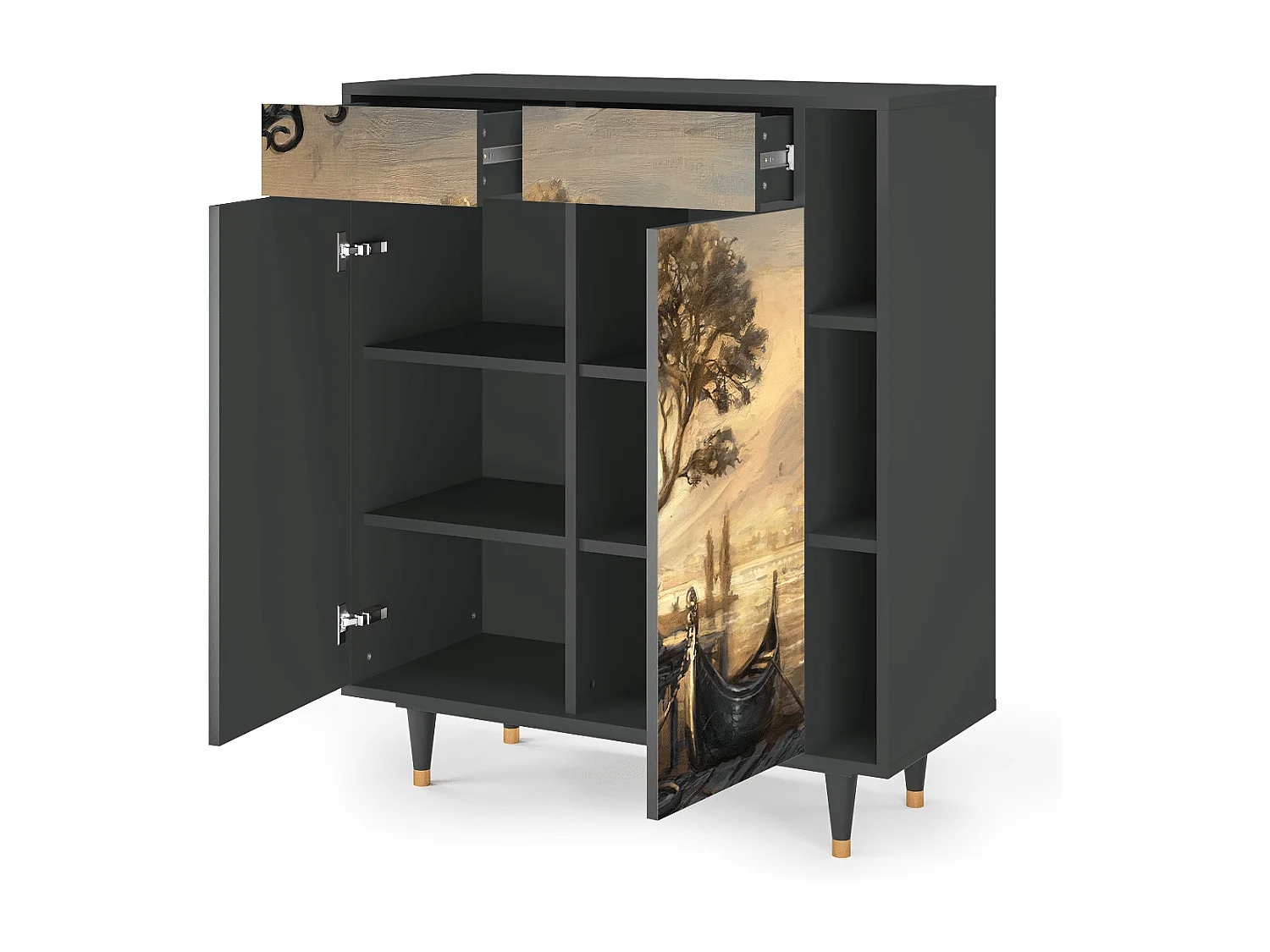 Buffet - 96х110х41 cm - BS6 - Venice, Anthracite