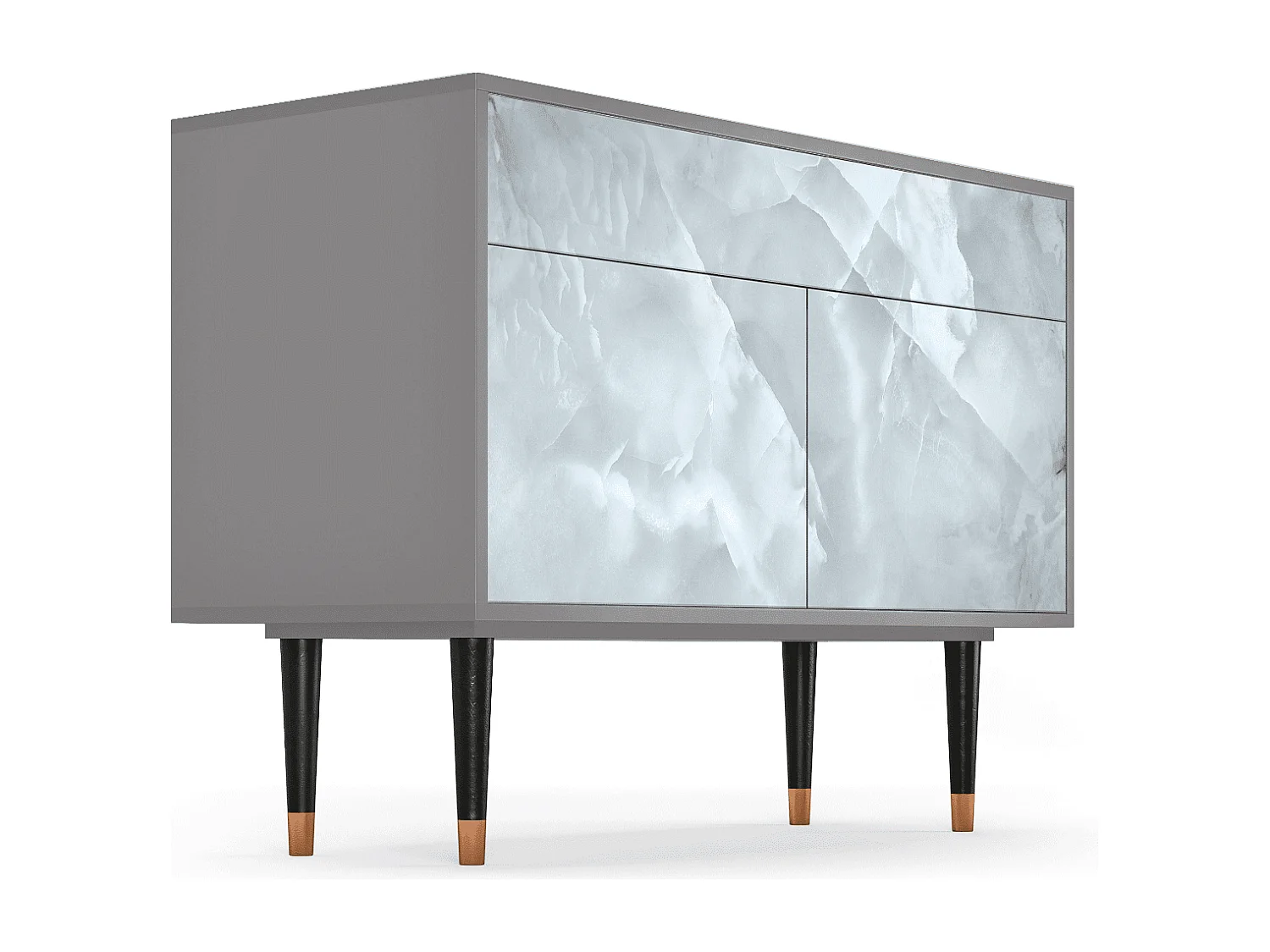 Buffet - 115x85x48 cm - BS4 - The Onyx, Gris