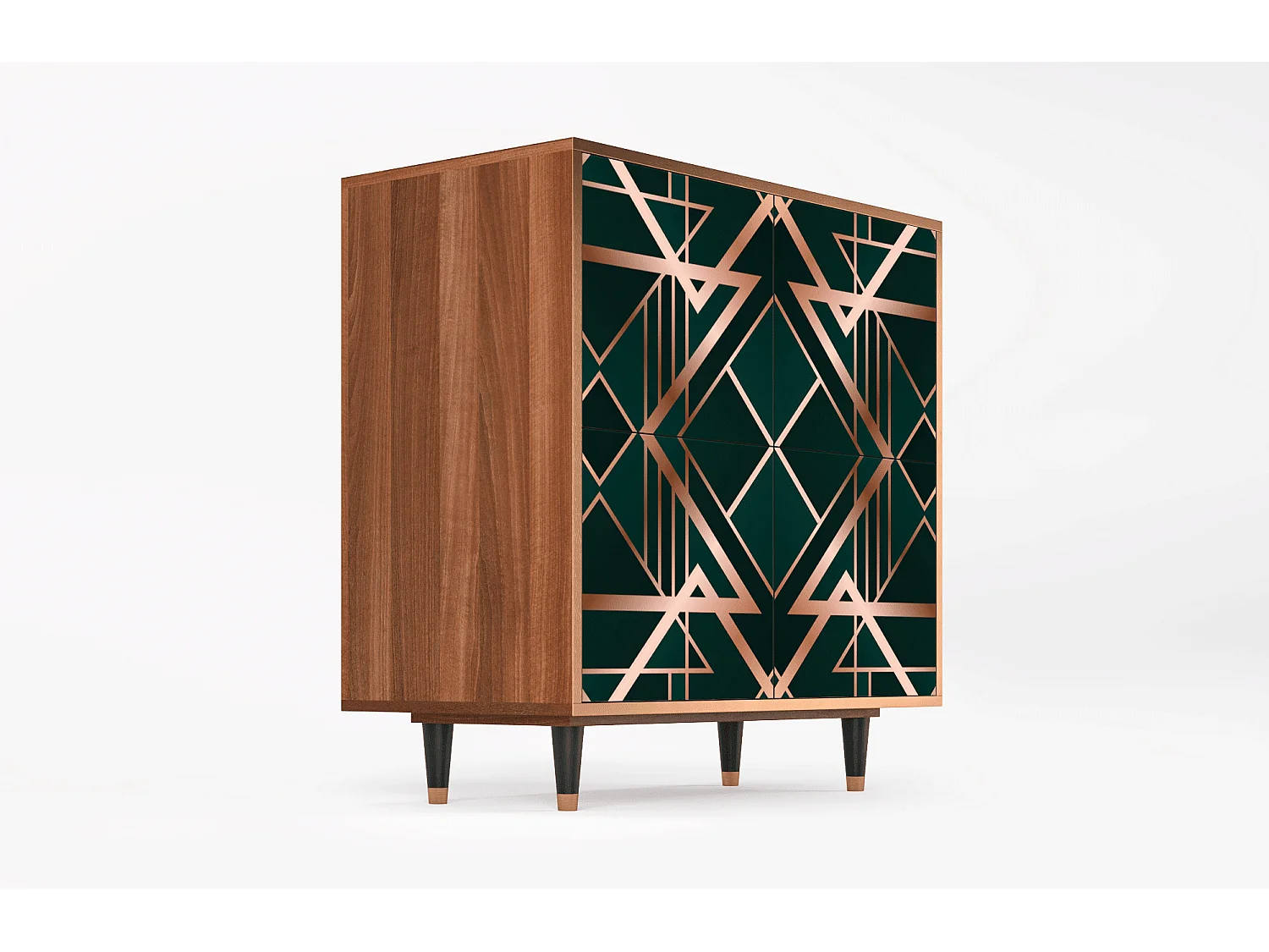 Sideboard - 94x96x48 cm - BS3 - Emerald Gatsby, Walnuss
