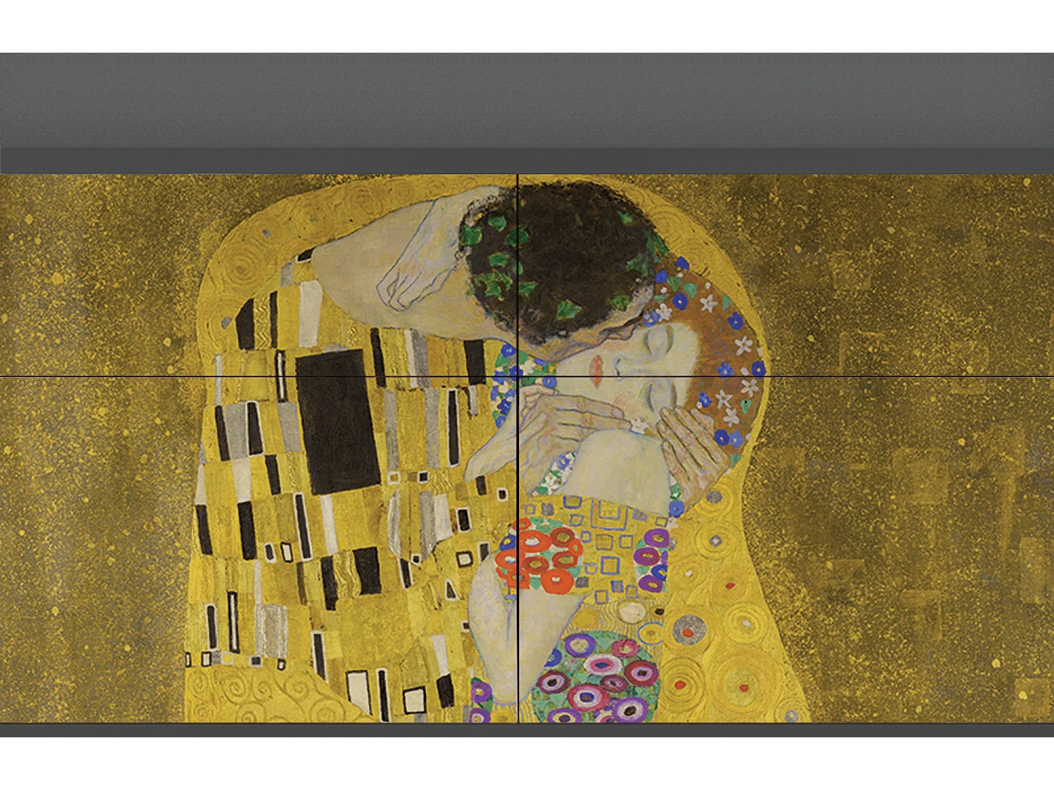 Sideboard - 115x85x48 cm - BS4 - The Kiss by Klimt , Anthrazit