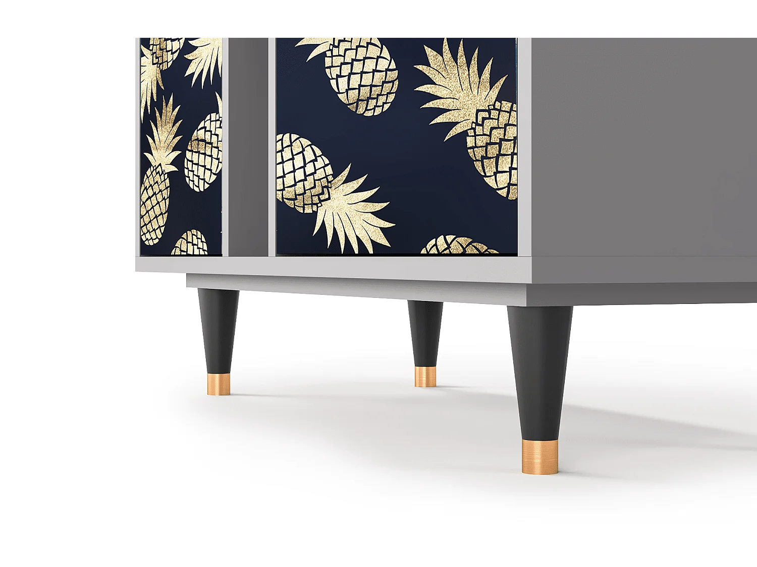 Kredens - 94х96х41 cm - BS5 - Sunny Pineaple, Szary