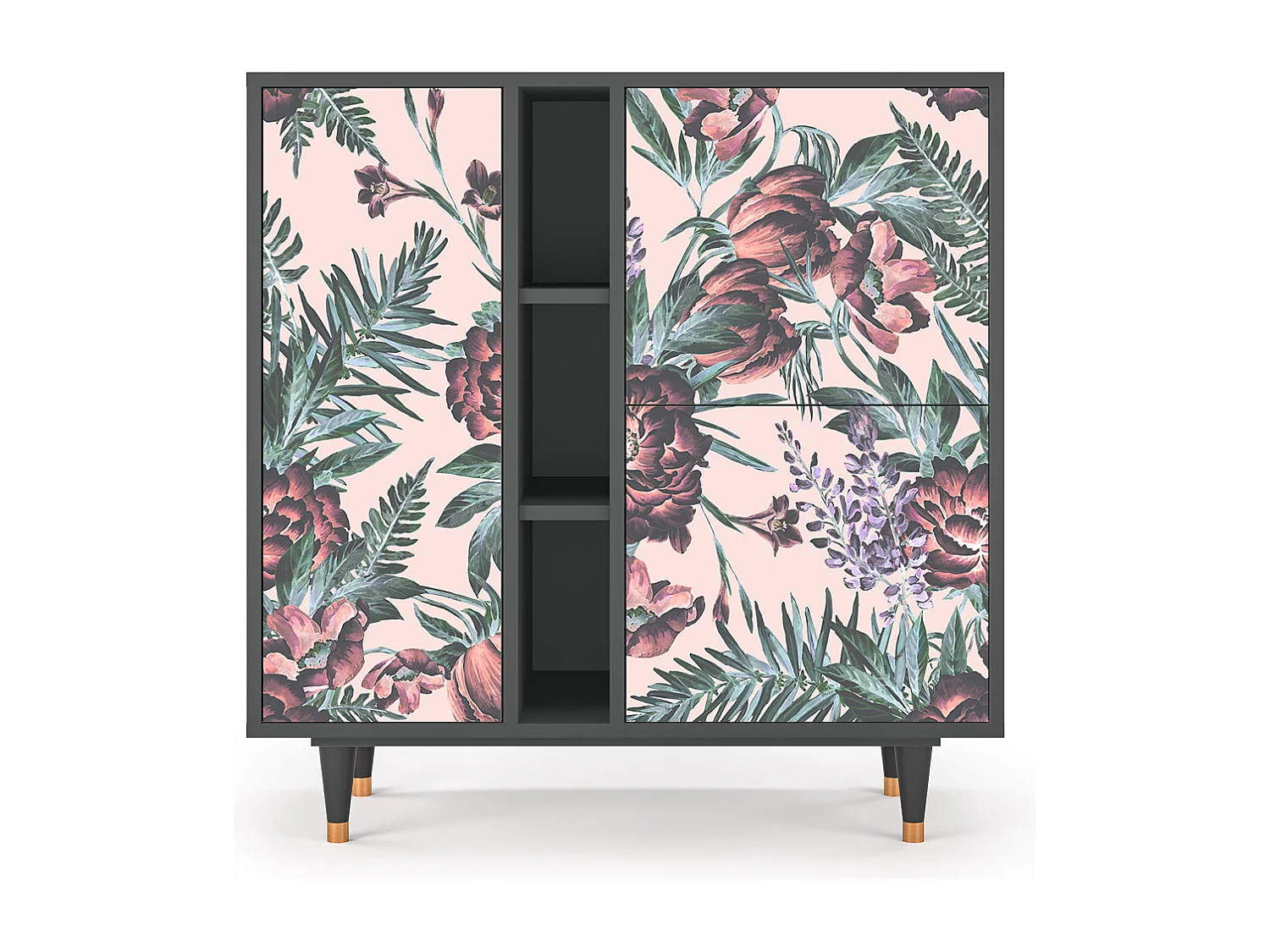 Buffet - 94х96х41 cm - BS5 - Peach Peonies, Anthracite