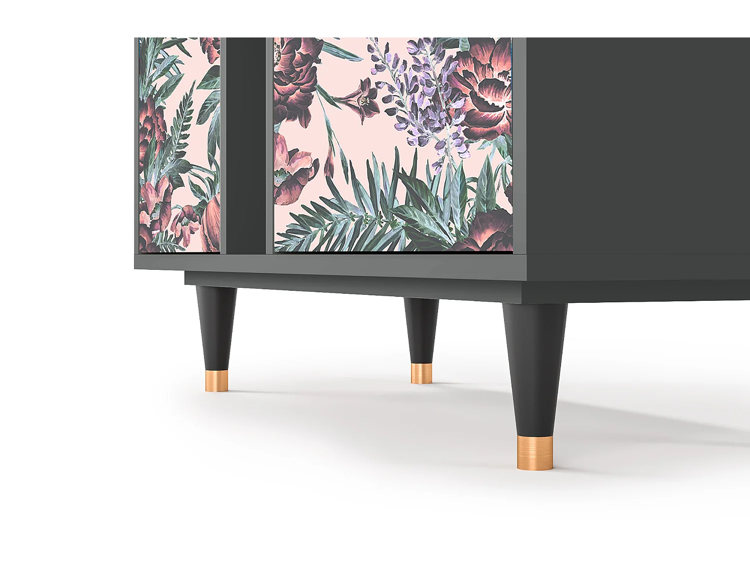 Buffet - 94х96х41 cm - BS5 - Peach Peonies, Anthracite