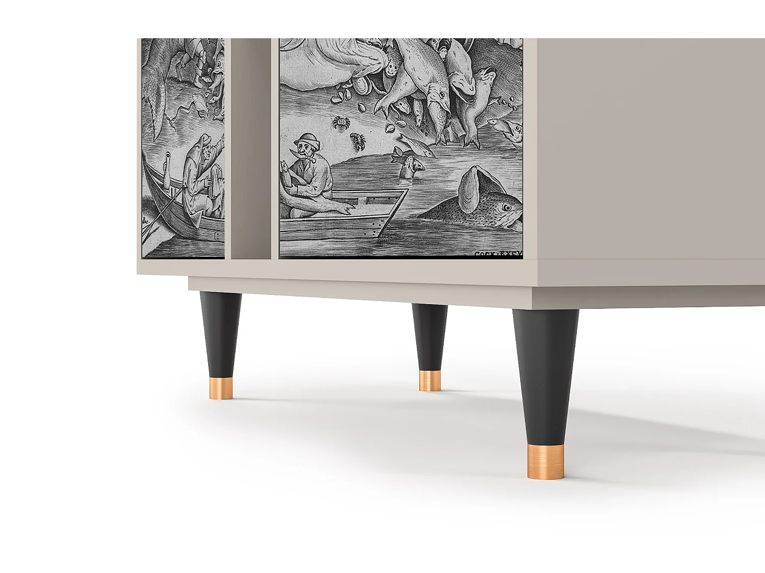 Aparador - 94х96х41 cm - BS5 - Big Fish Eat Little, Areia