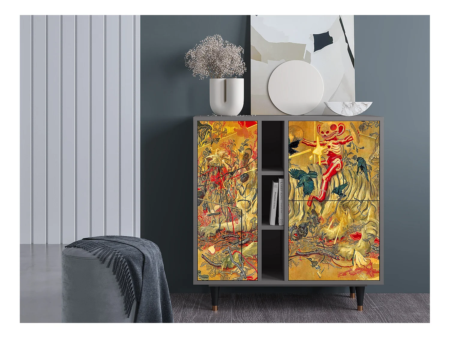 Credenza - 94х96х41 cm - BS5 - Blood by James Jean, Grigio