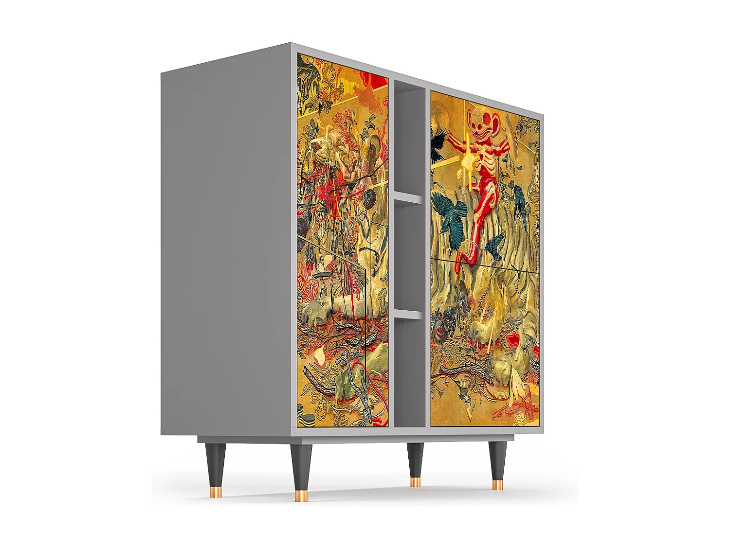 Aparador - 94х96х41 cm - BS5 - Blood by James Jean, Gris