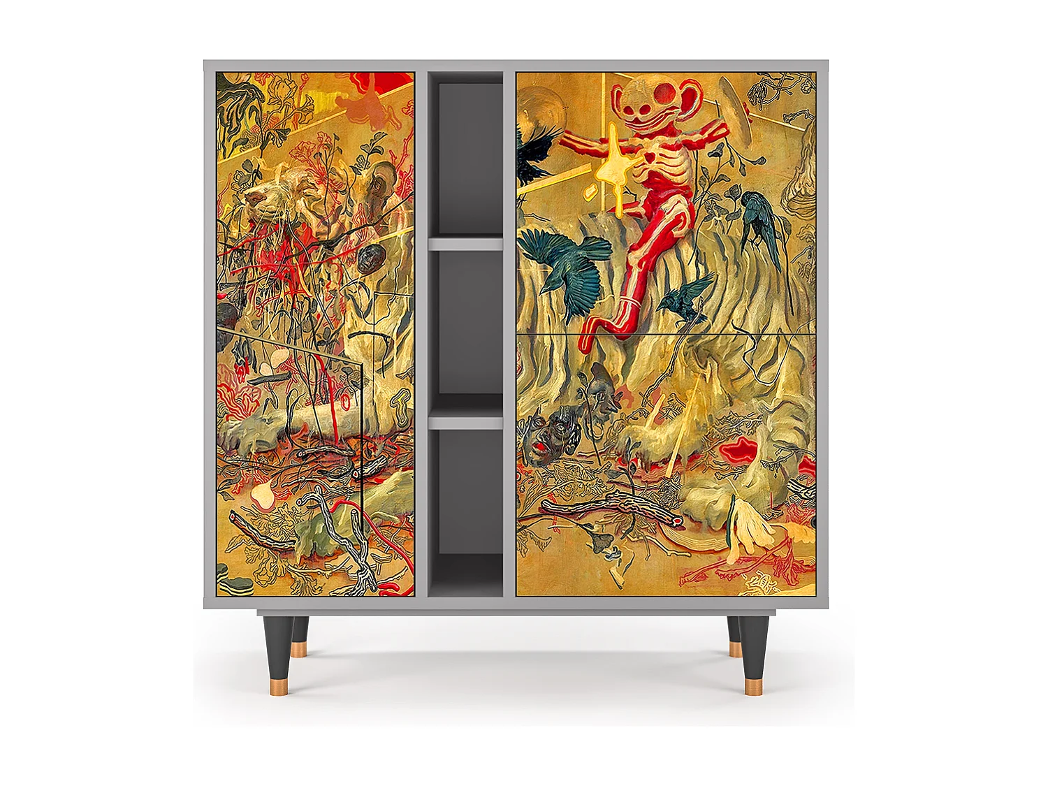 Dressoir - 94х96х41 cm - BS5 - Blood by James Jean, Grijs