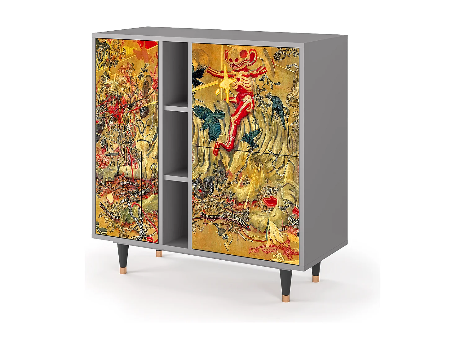 Dressoir - 94х96х41 cm - BS5 - Blood by James Jean, Grijs