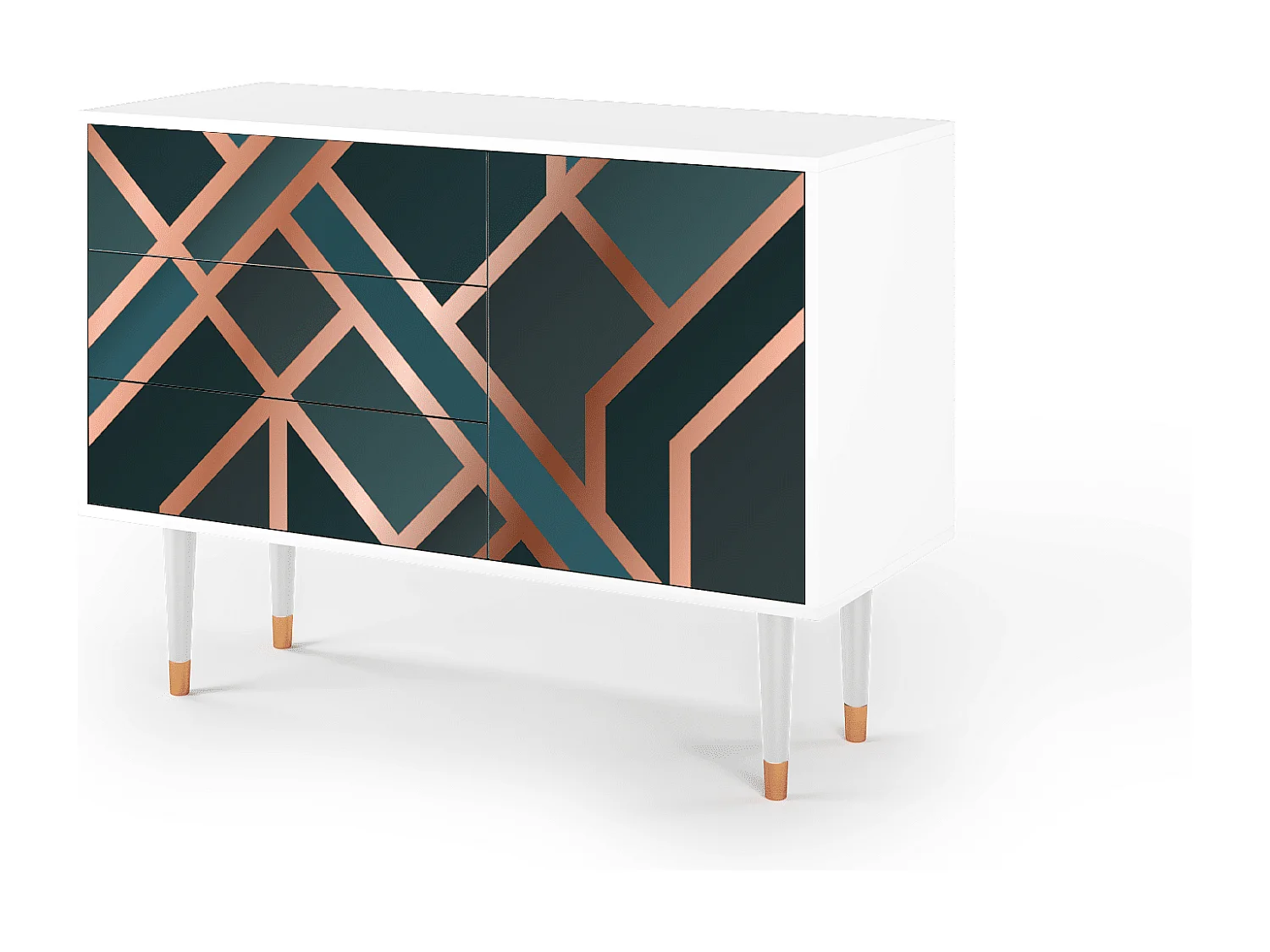 Buffet - 115х84х41 cm - S3 - Bronze Crossroad, Blanc