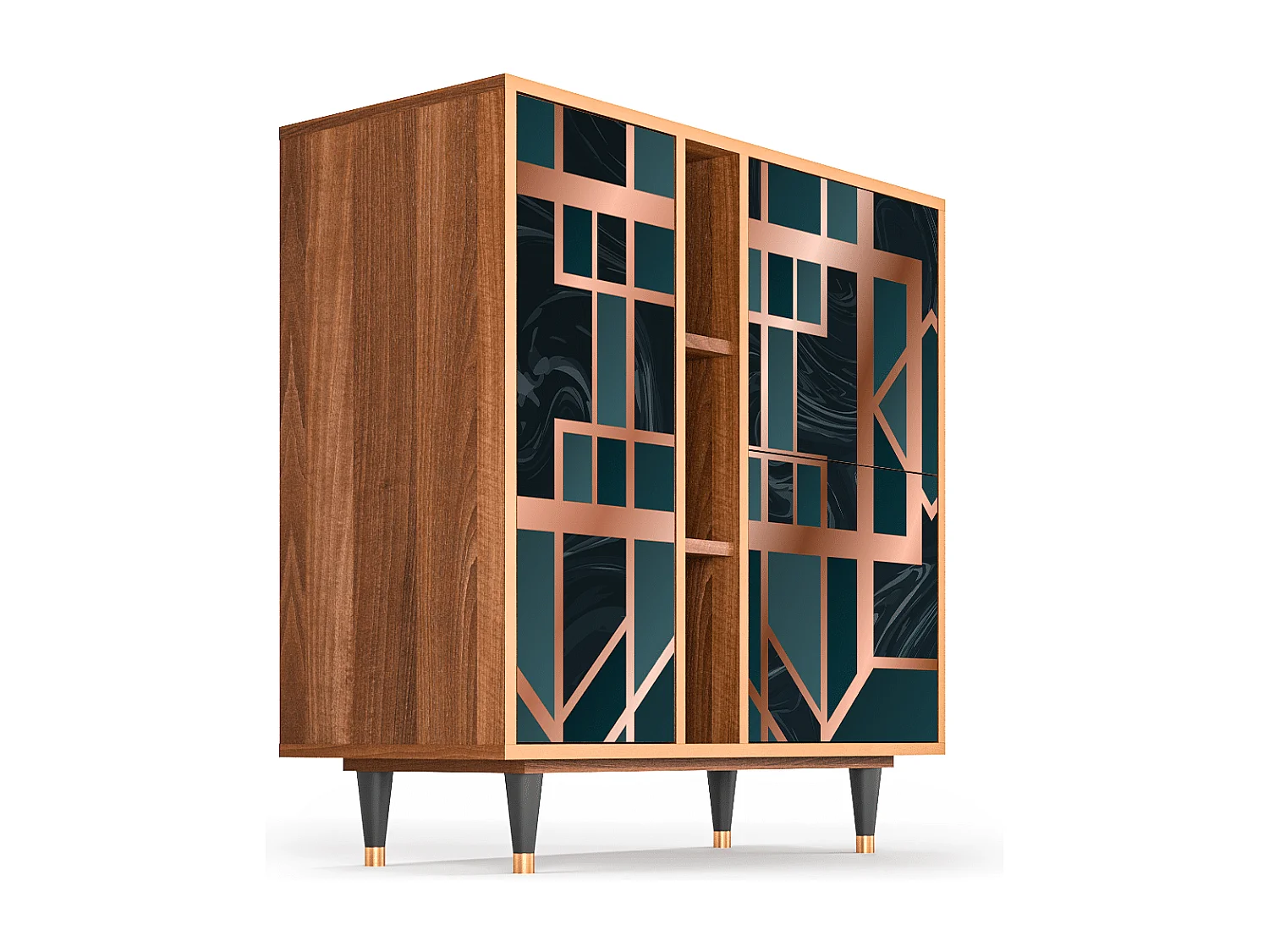 Buffet - 94х96х41 cm - BS5 - Emerald Metro, Noyer