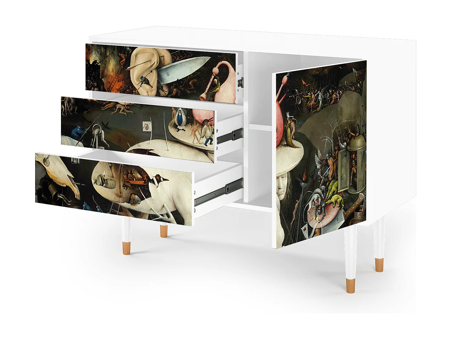 Dressoir - 115х84х41 cm - S3 - The Garden 2, Wit