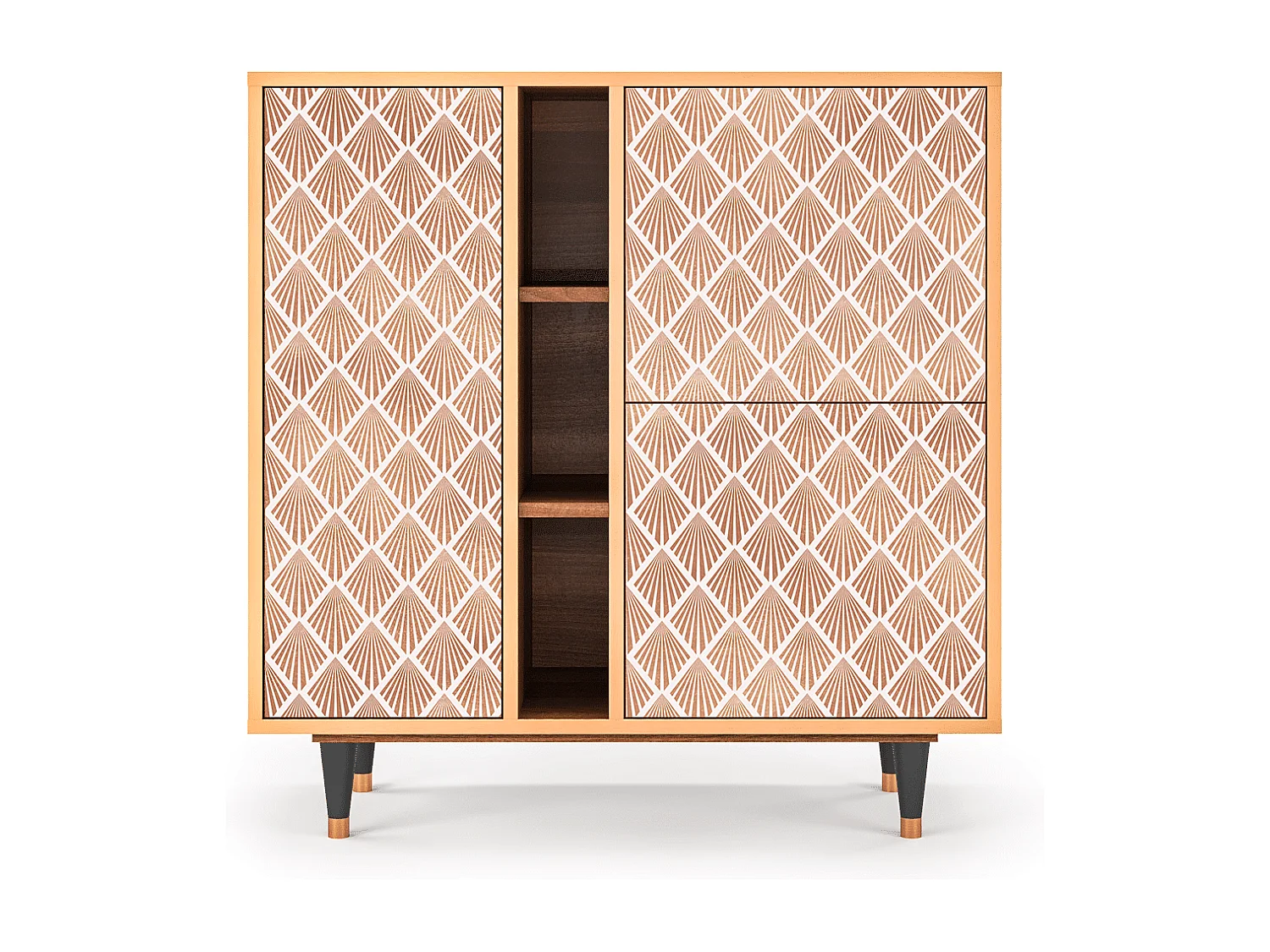 Dressoir - 94х96х41 cm - BS5 - Pastel Sunrise, Walnoot