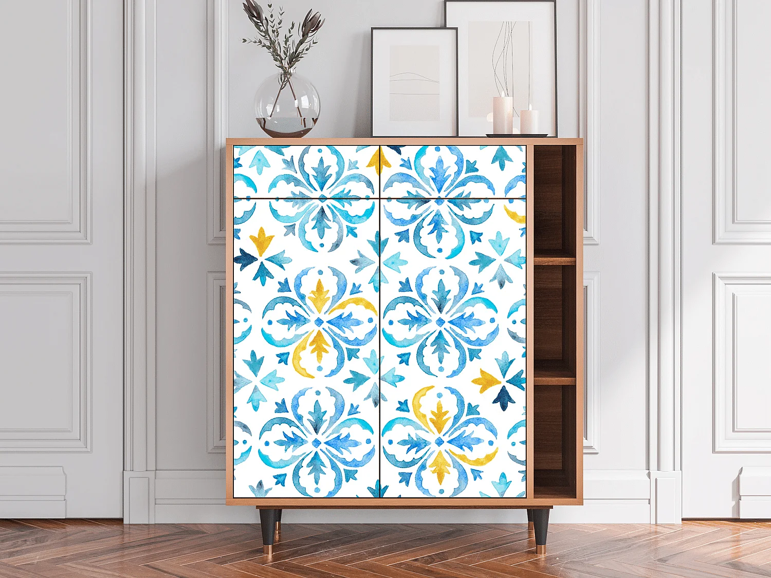 Credenza - 96х110х41 cm - BS6 - Lisbon Flover, Noce