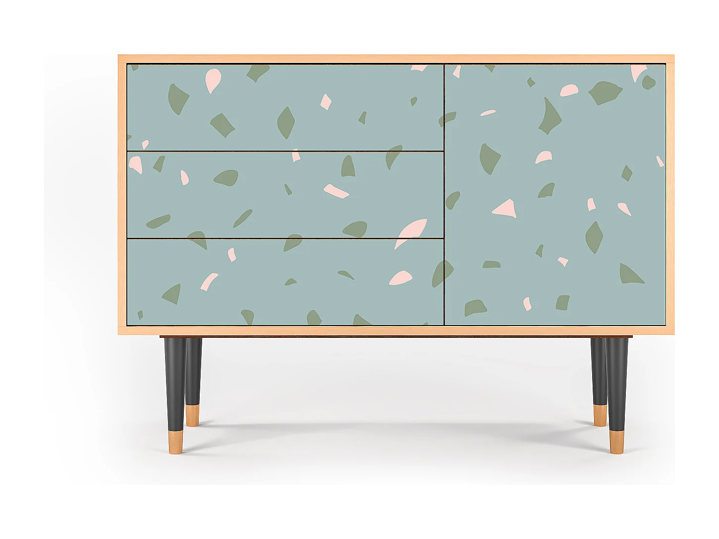 Buffet - 115х84х41 cm - S3 - Blue Drops, Noyer