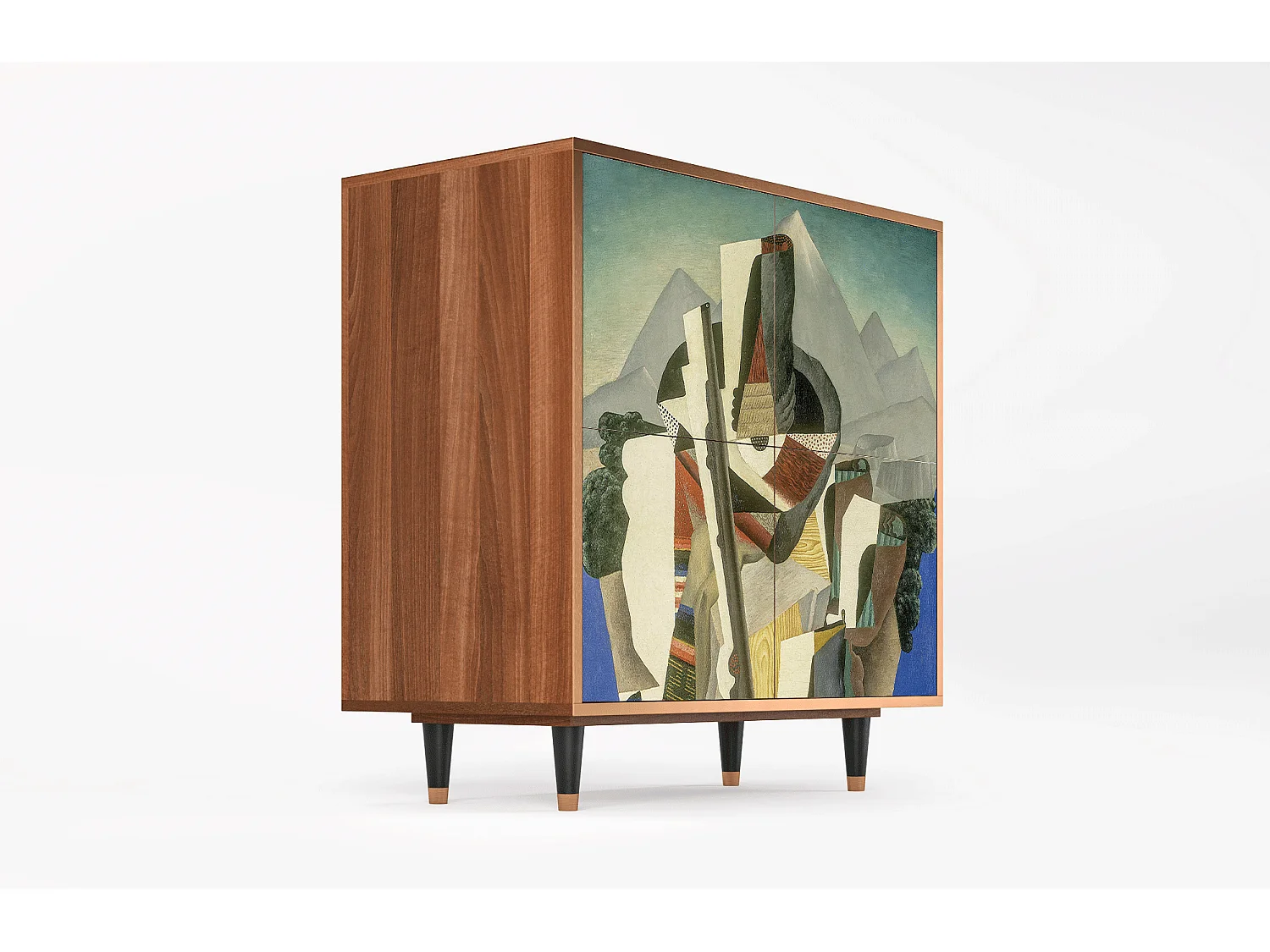 Buffet - 94x96x48 cm - BS3 - The Cubist Paintings , Noyer