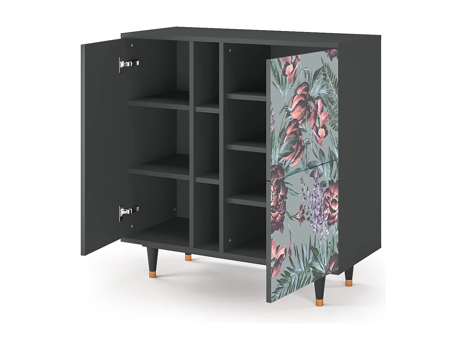 Buffet - 94х96х41 cm - BS5 - Light Peonies, Anthracite