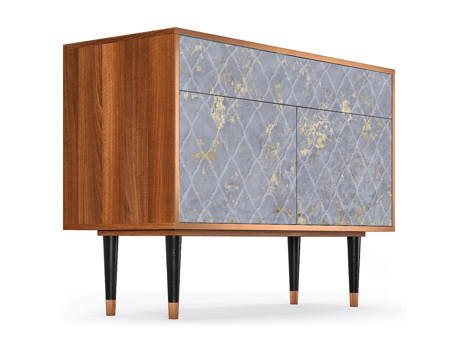 Buffet - 115x85x48 cm - BS4 - Golden Smoke, Noyer