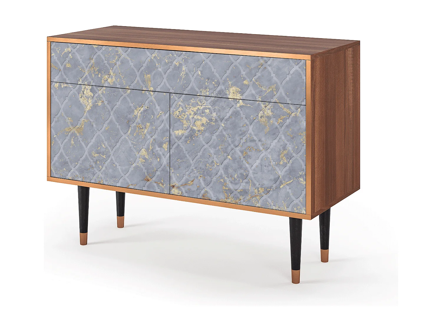 Buffet - 115x85x48 cm - BS4 - Golden Smoke, Noyer