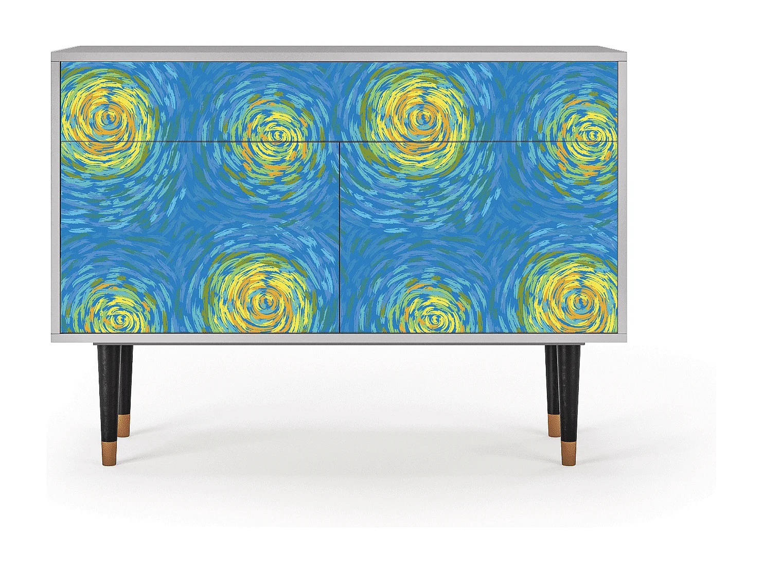 Credenza - 115x85x48 cm - BS4 - Van Gogh Lights, Grigio
