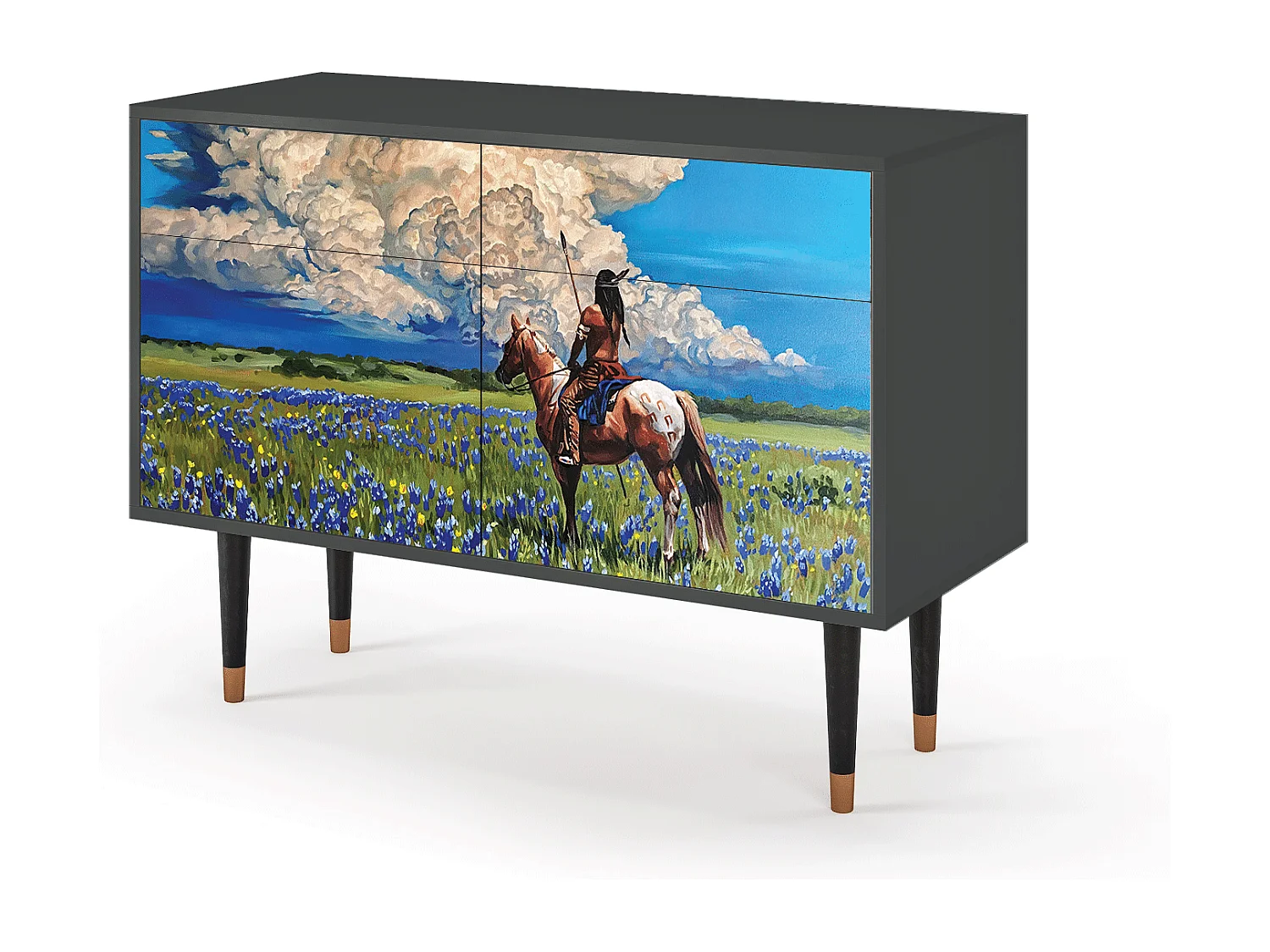 Buffet - 115x85x48 cm - BS4 - Thunderheads by Dean, Anthracite