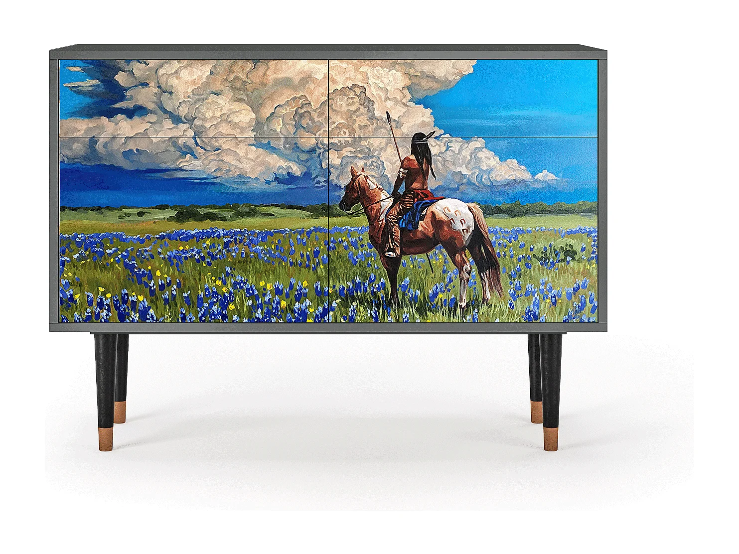 Buffet - 115x85x48 cm - BS4 - Thunderheads by Dean, Anthracite