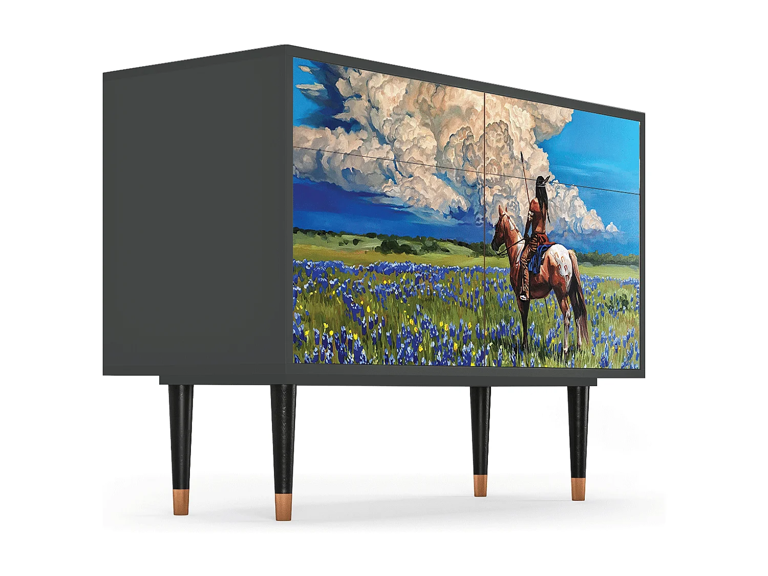 Buffet - 115x85x48 cm - BS4 - Thunderheads by Dean, Anthracite