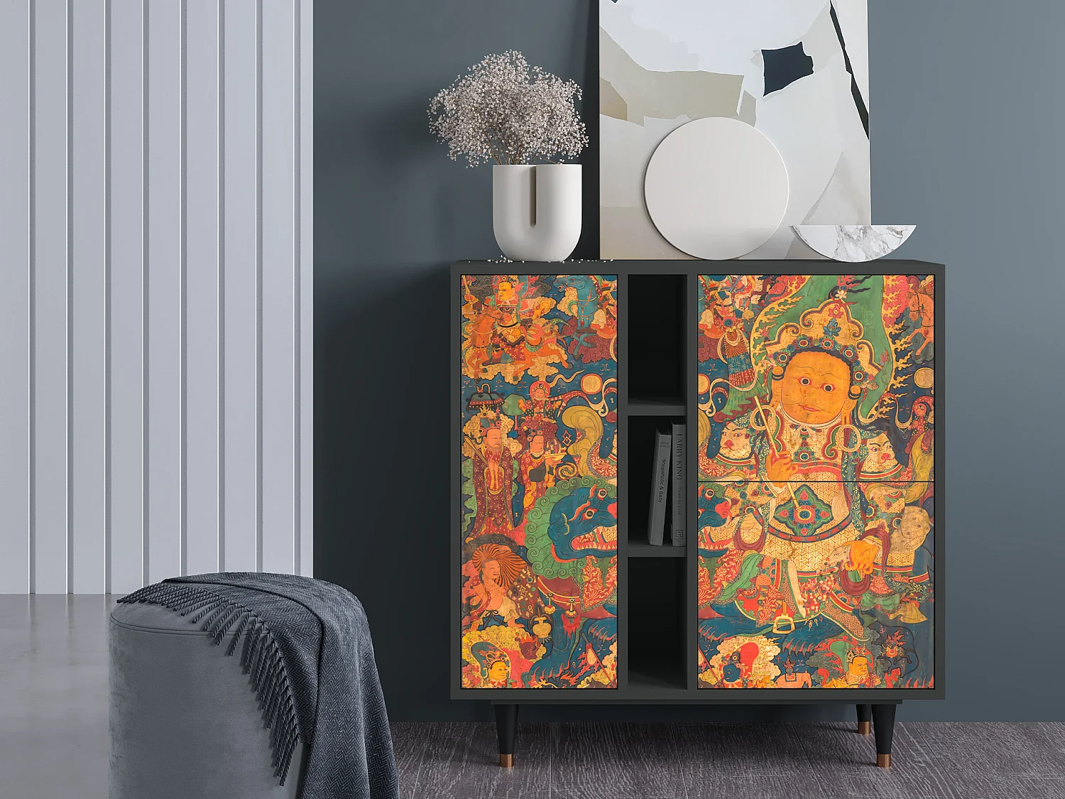 Kredens - 94х96х41 cm - BS5 - God by Vaisravana , Antracyt