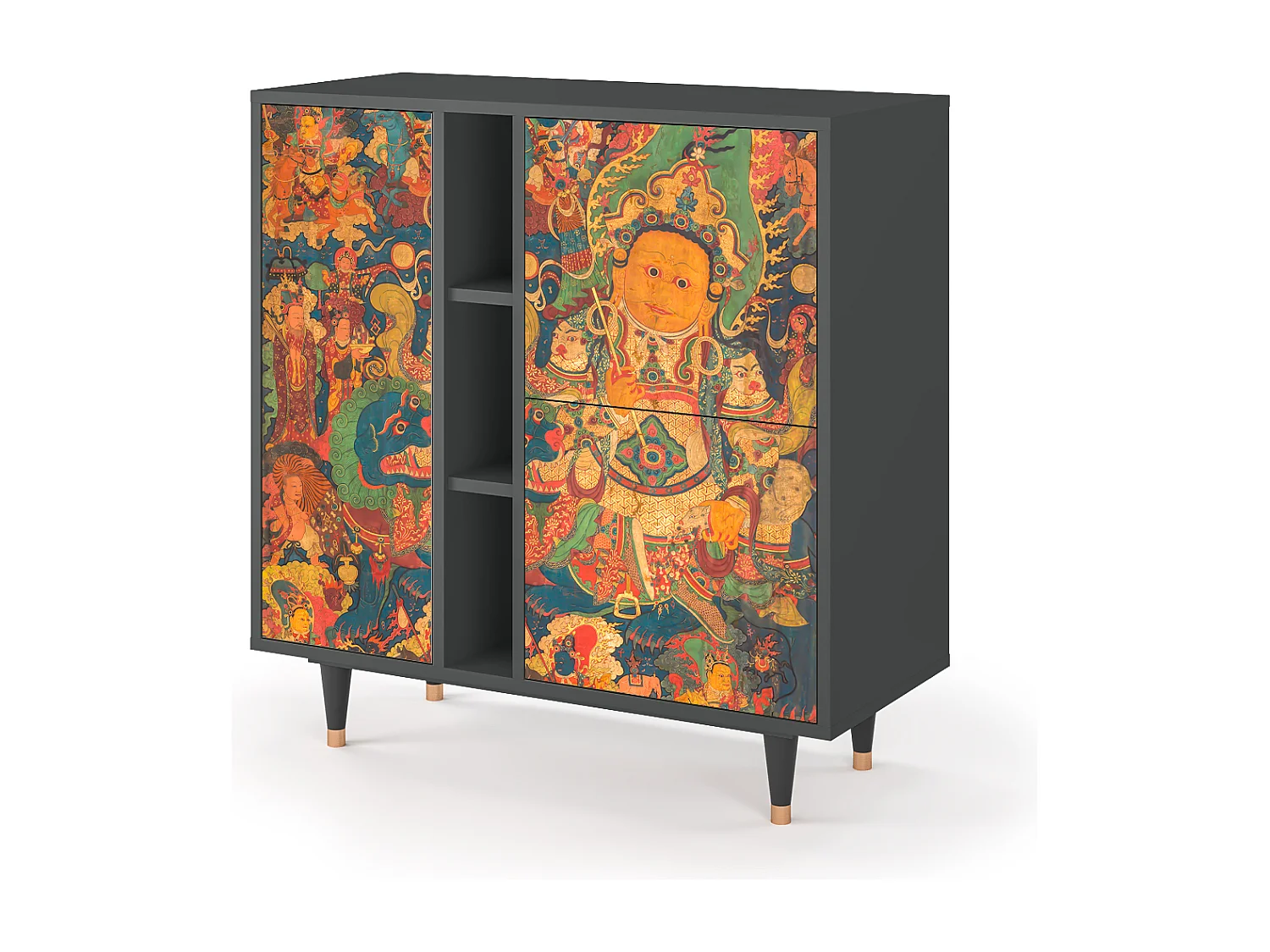 Kredens - 94х96х41 cm - BS5 - God by Vaisravana , Antracyt