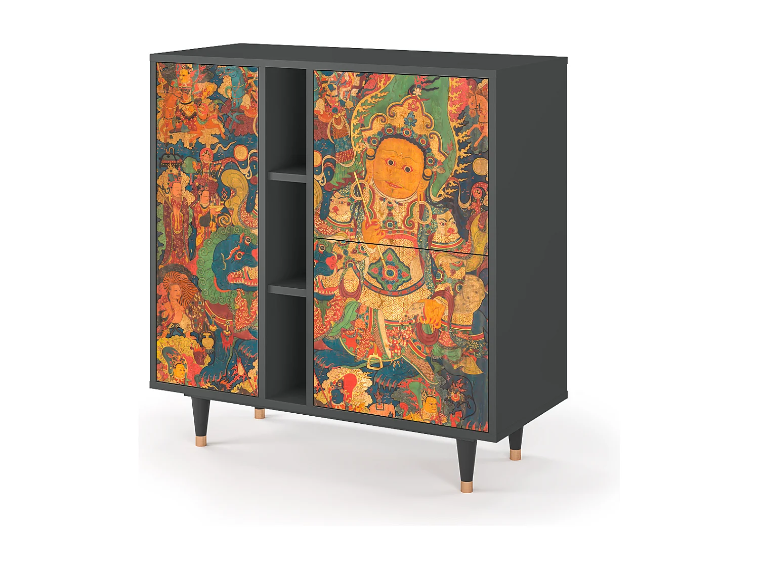 Kredens - 94х96х41 cm - BS5 - God by Vaisravana , Antracyt