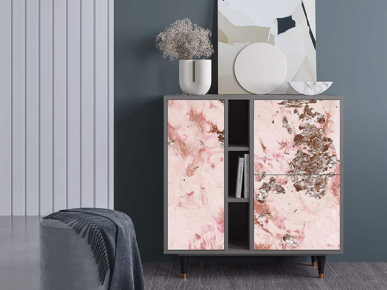 Buffet - 94х96х41 cm - BS5 - Cotton Candy, Gris