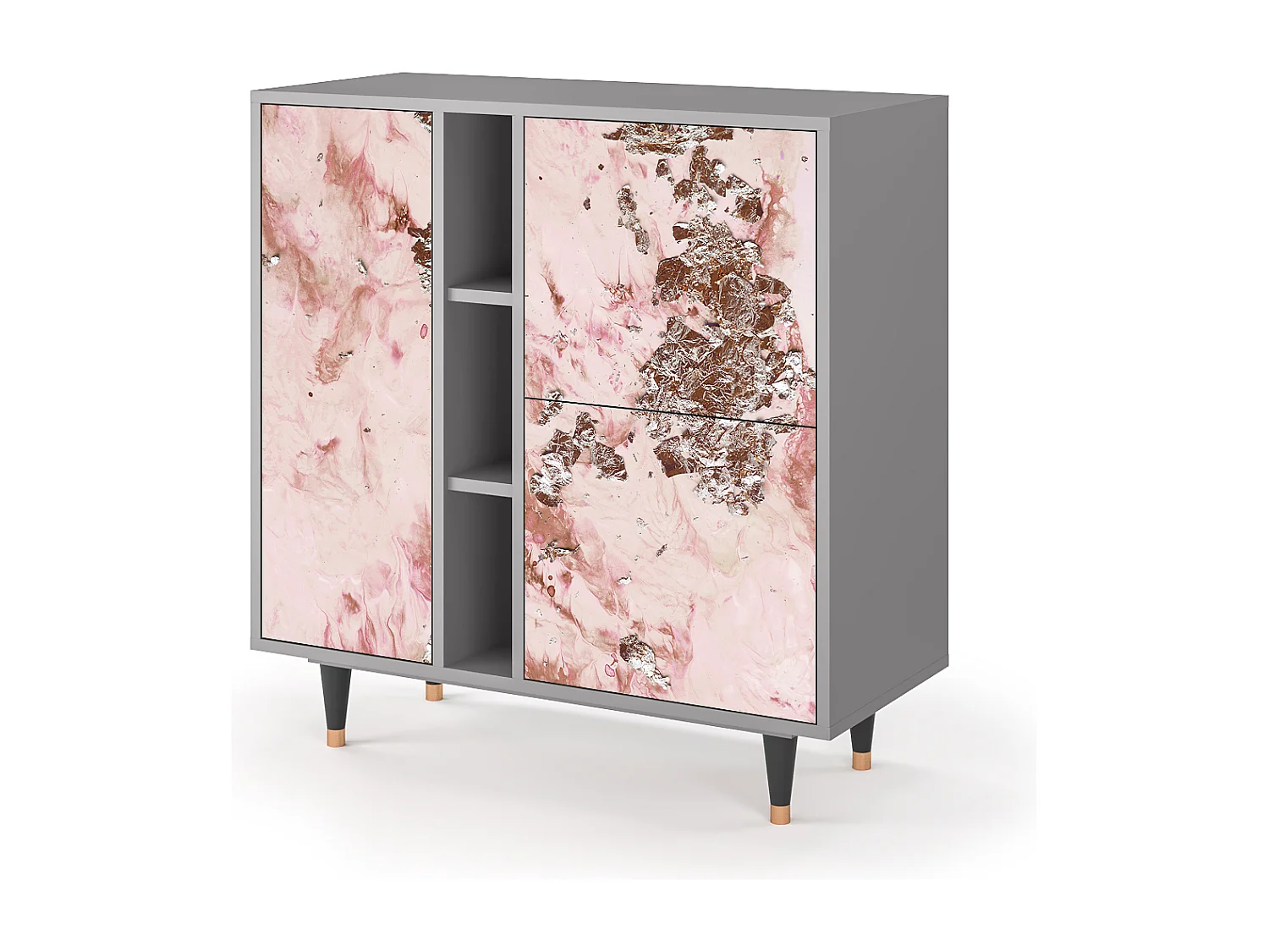 Credenza - 94х96х41 cm - BS5 - Cotton Candy, Grigio