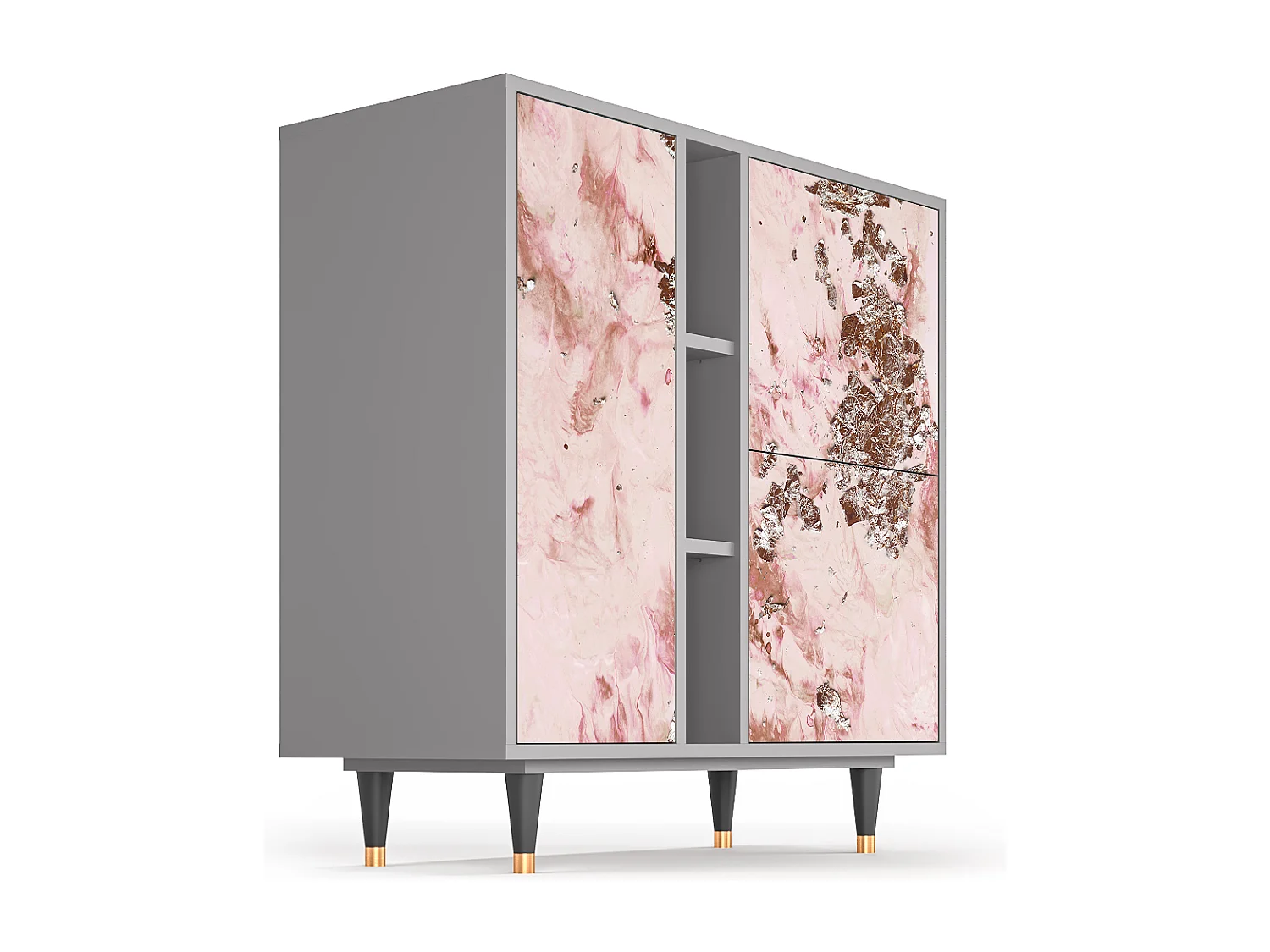 Credenza - 94х96х41 cm - BS5 - Cotton Candy, Grigio