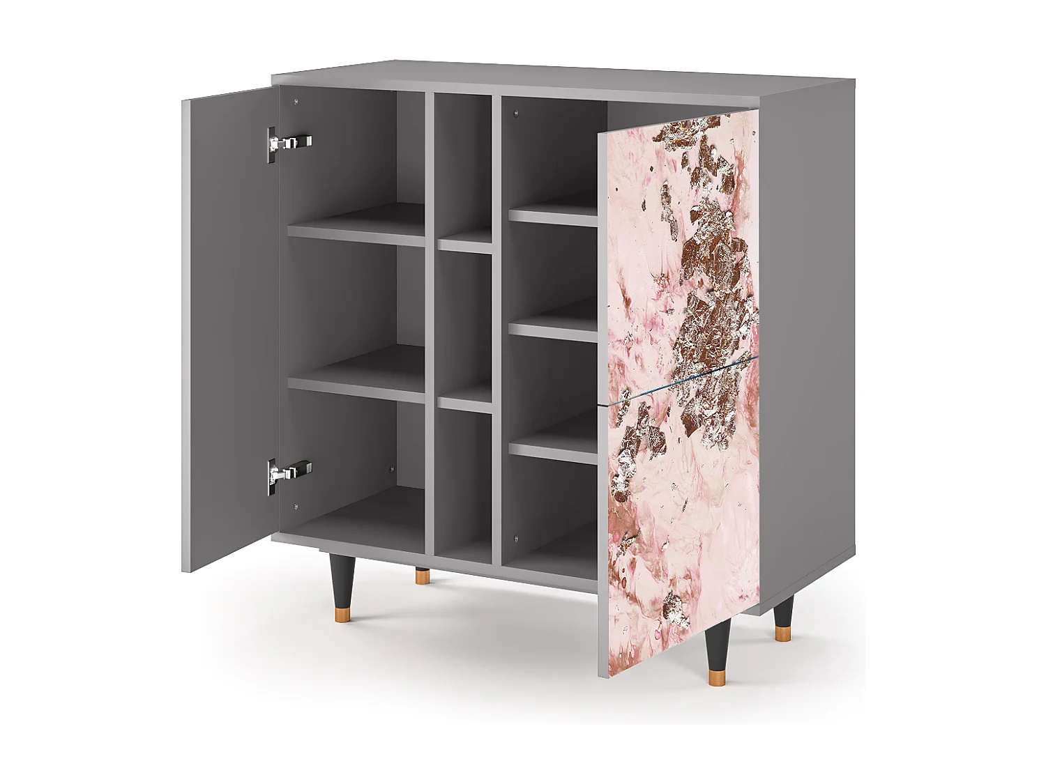 Credenza - 94х96х41 cm - BS5 - Cotton Candy, Grigio