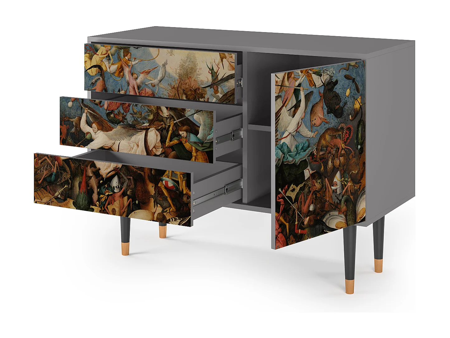 Buffet - 115х84х41 cm - S3 - The Fall, Gris