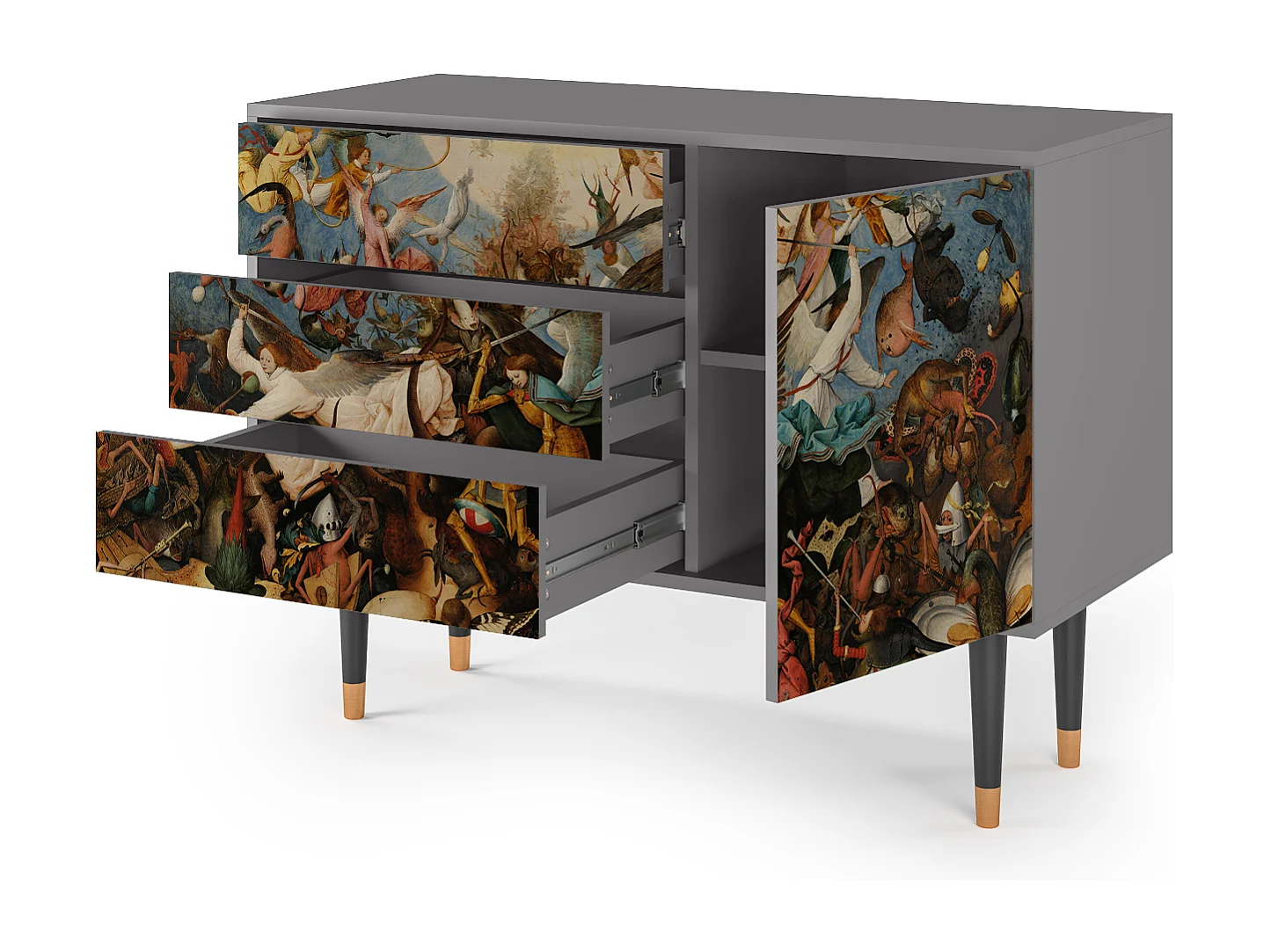 Credenza - 115х84х41 cm - S3 - The Fall, Grigio