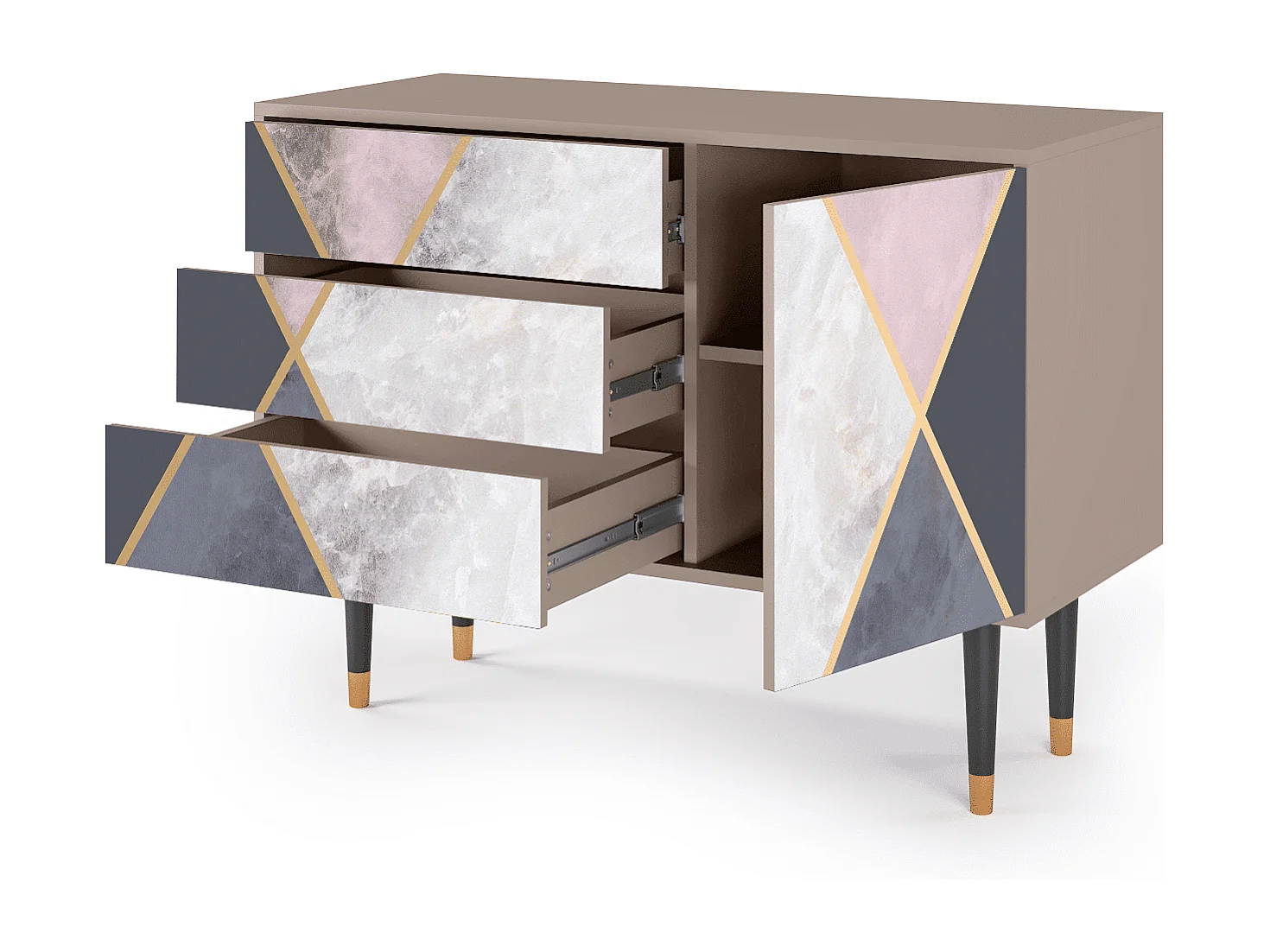 Buffet - 115х84х41 cm - S3 - Ideal Harmony, Latte