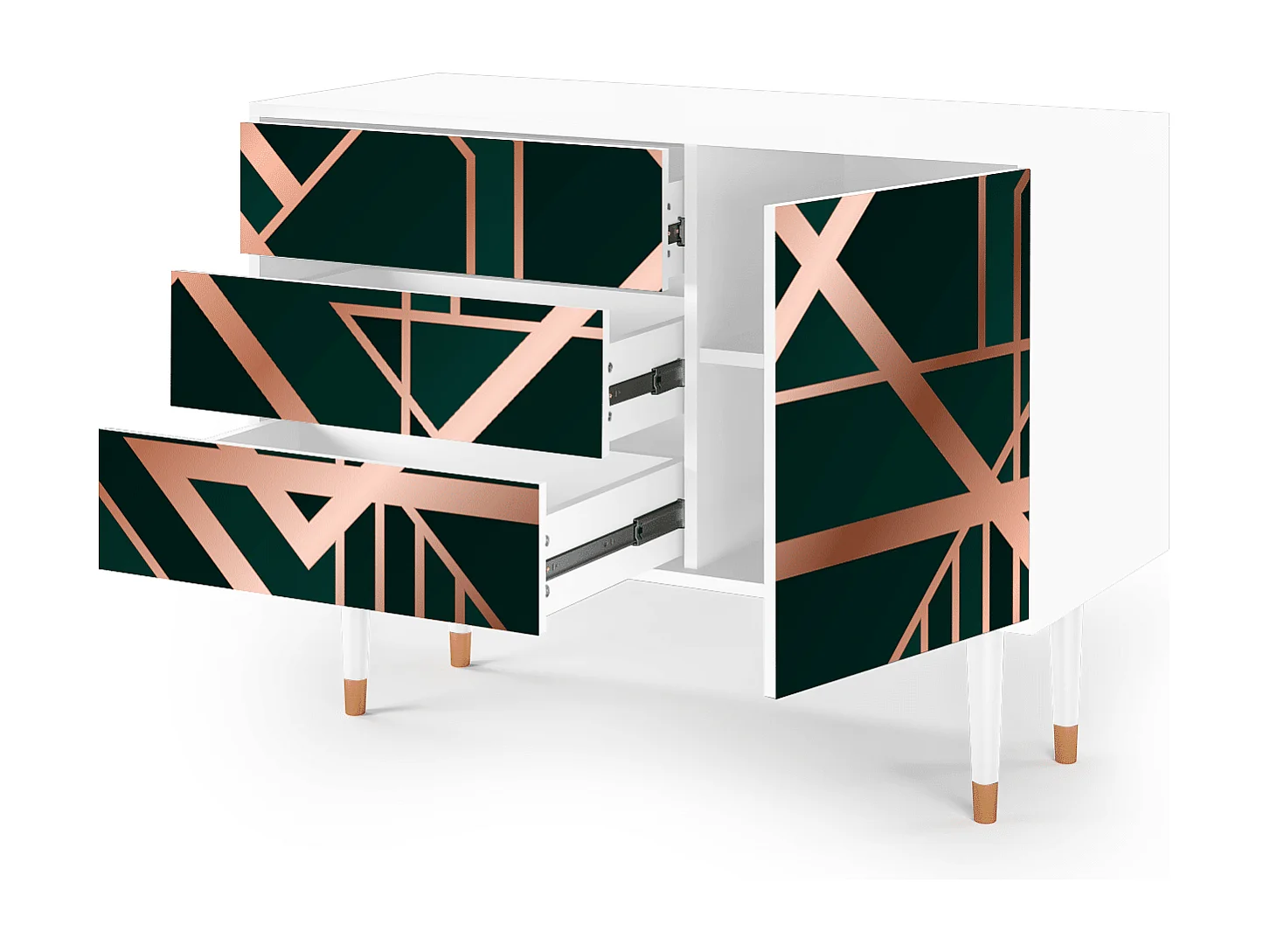 Credenza - 115х84х41 cm - S3 - Emerald Gatsby, Bianco