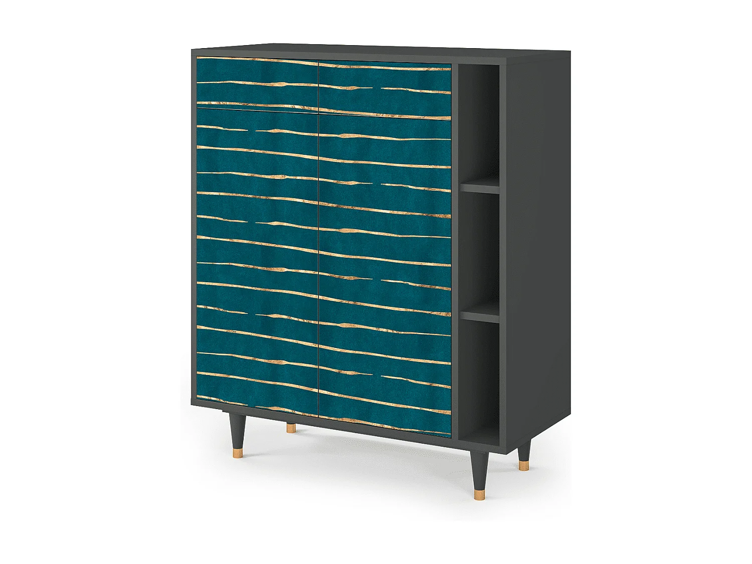 Sideboard - 96х110х41 cm - BS6 - Ocean Drive, Anthrazit
