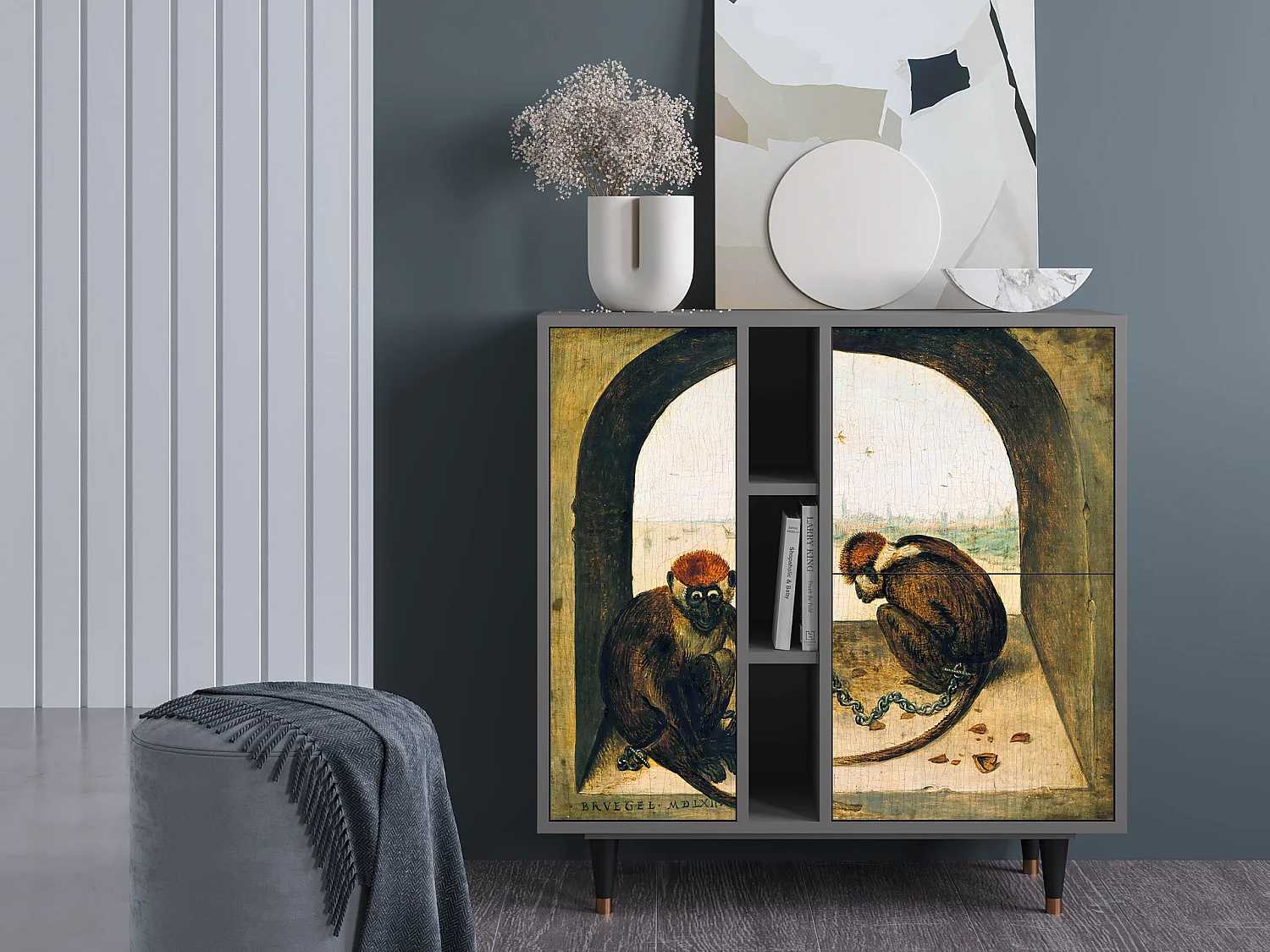 Buffet - 94х96х41 cm - BS5 - Two Monkeys, Gris