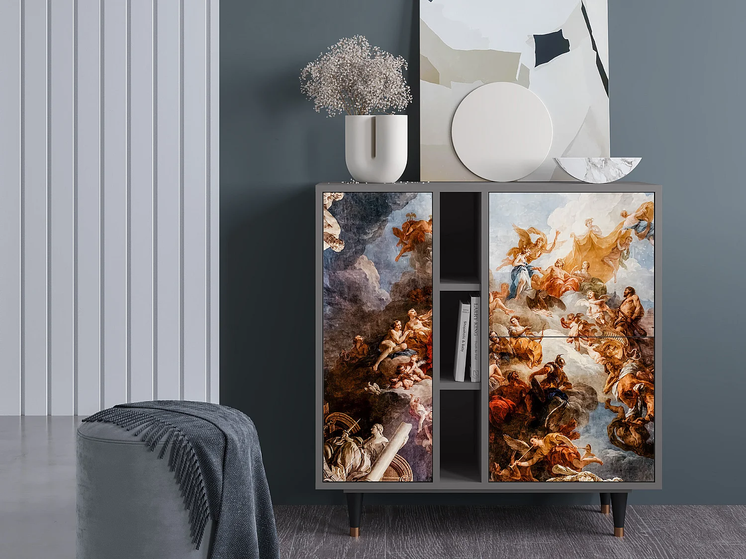 Dressoir - 94х96х41 cm - BS5 - Versailles, Grijs