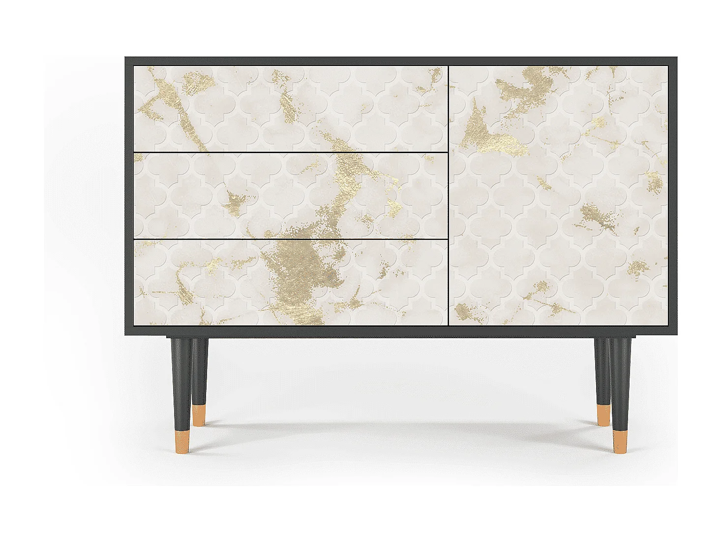 Aparador - 115х84х41 cm - S3 - Sahara desert, Antracite