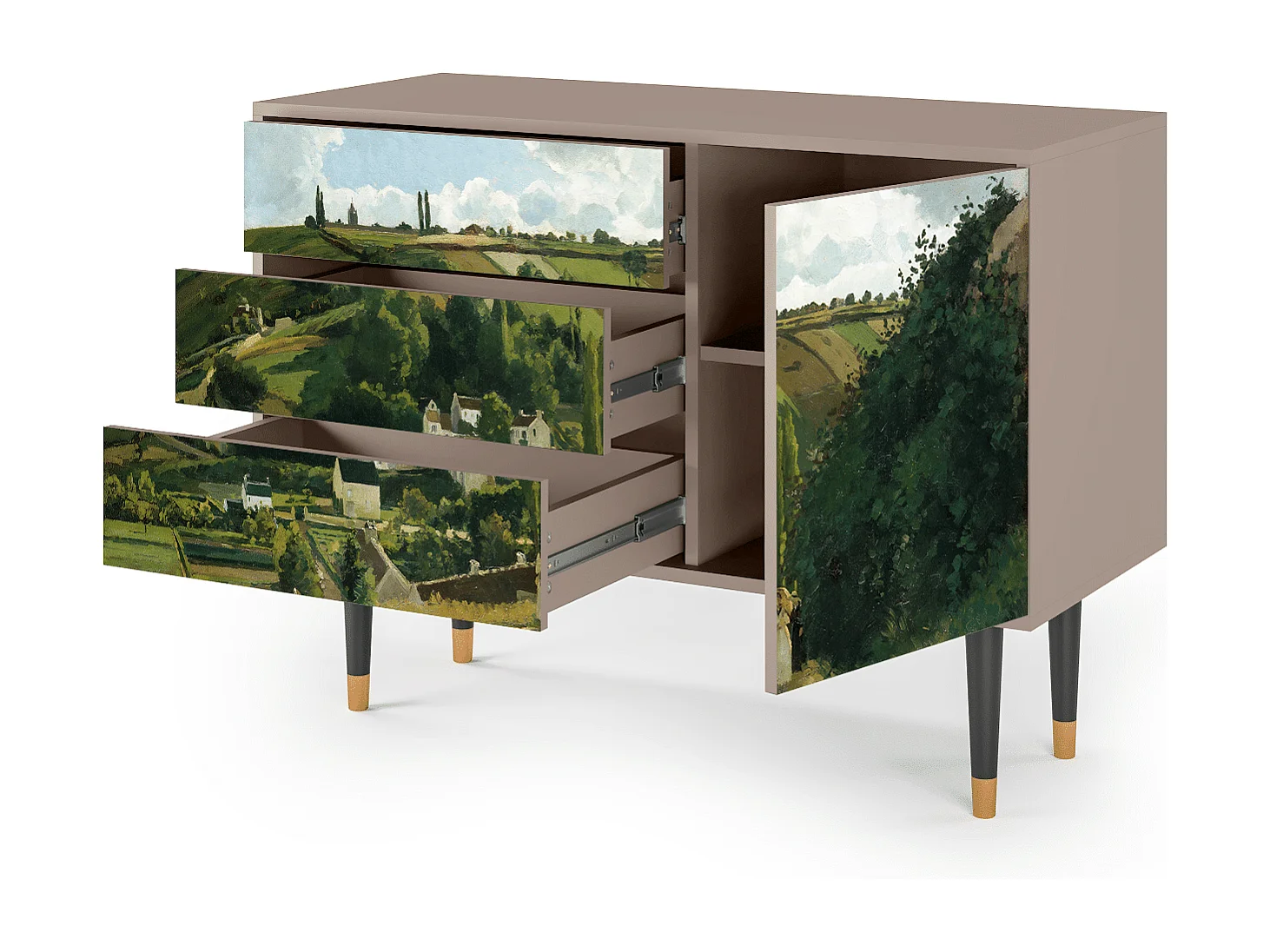 Credenza - 115х84х41 cm - S3 - Jalais Hill by Pissarro, Latte